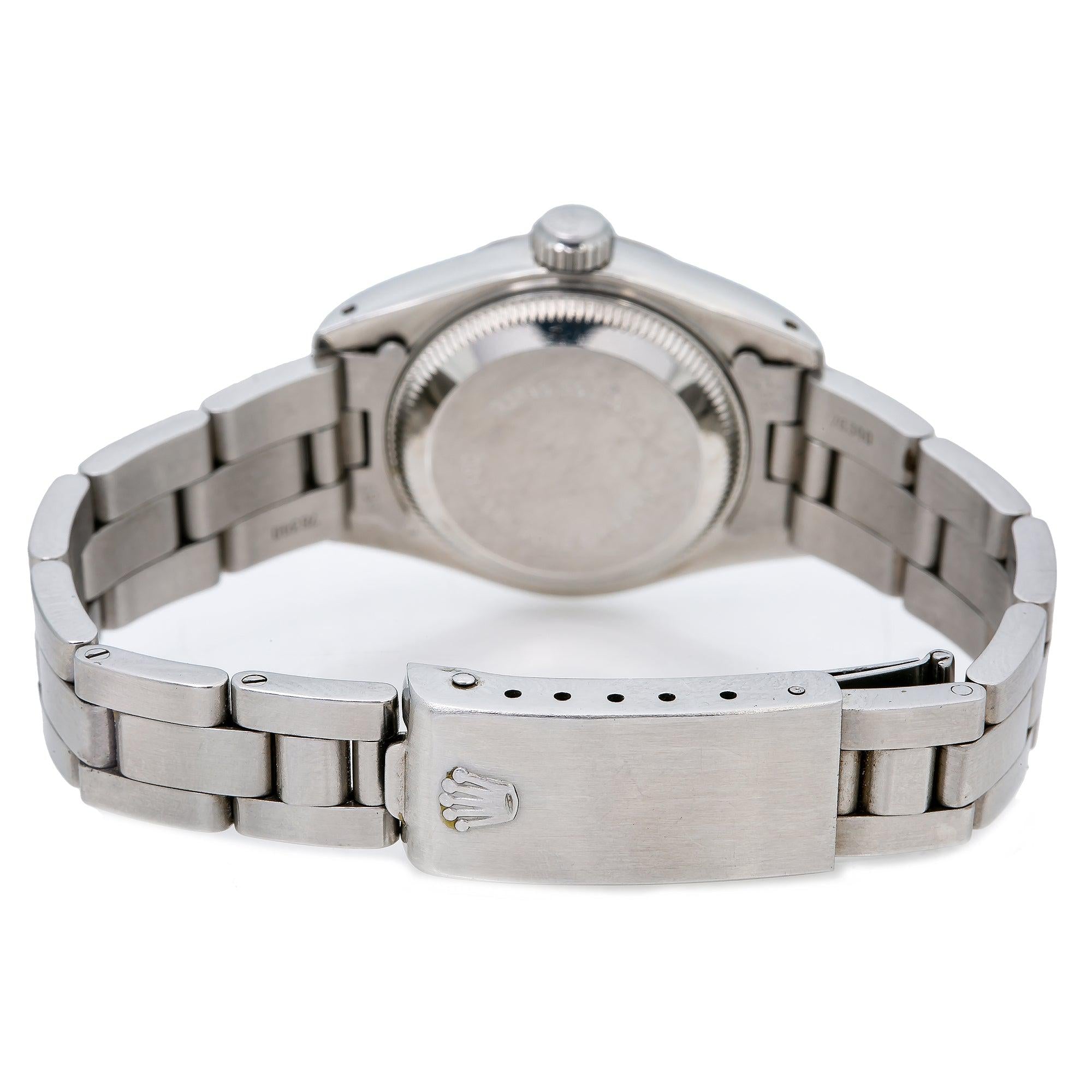 Rolex Lady-Datejust 69174 26MM Blue Diamond Dial With Stainless Steel  Bracelet