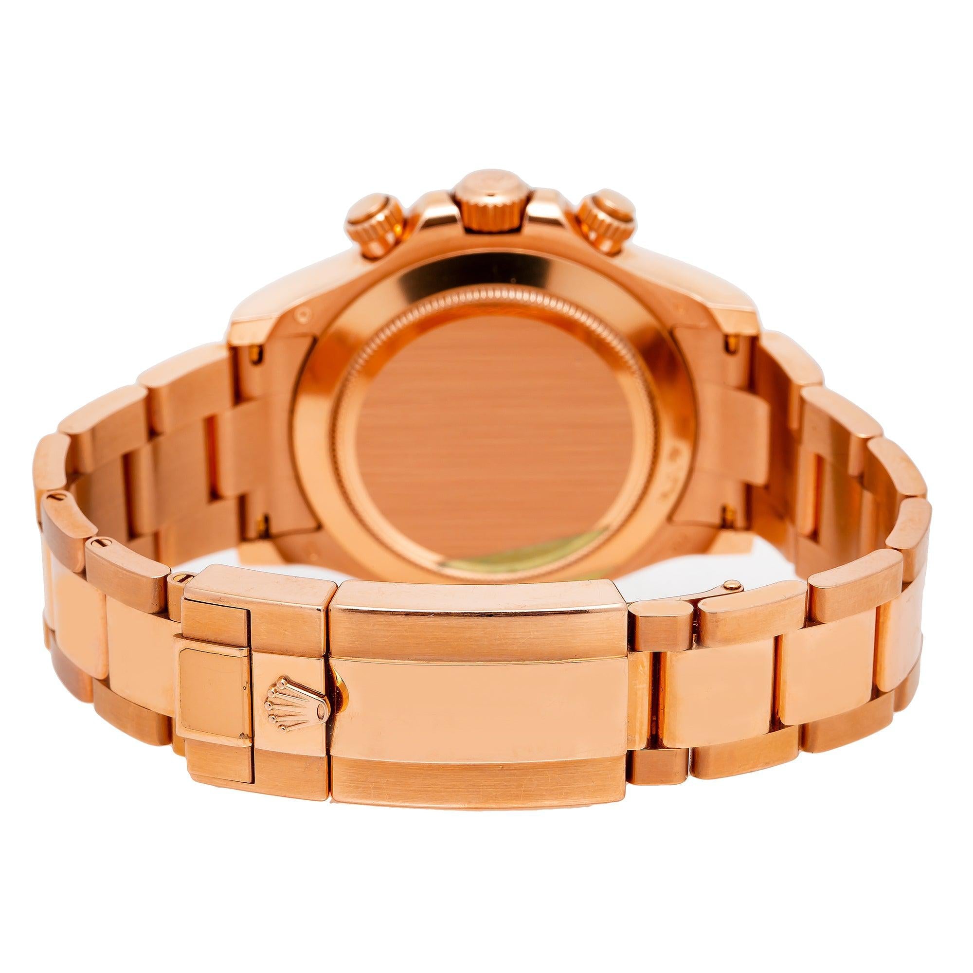 Rolex Daytona 116505 40MM Chocolate Dial With Rose Gold Oyster Bracelet