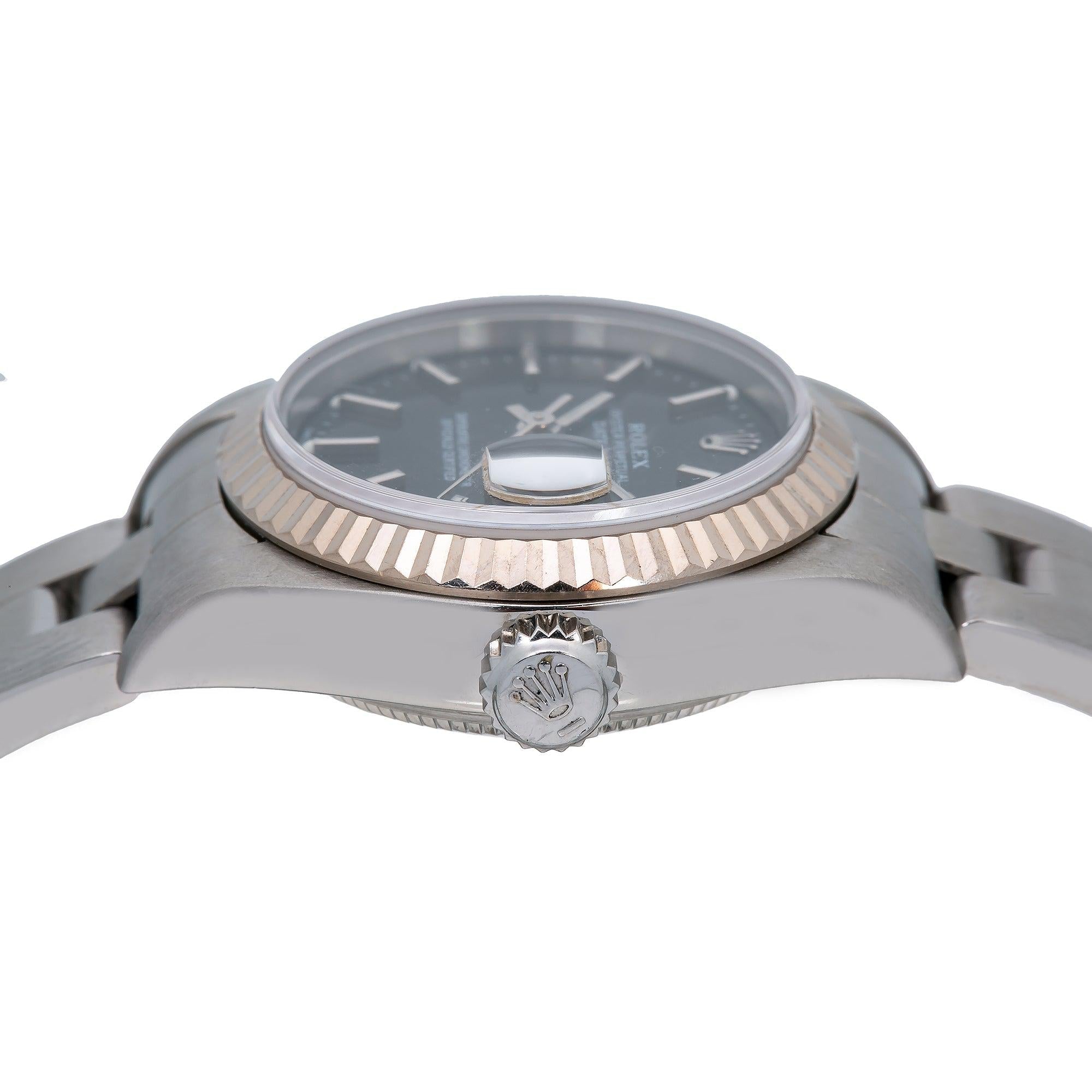 Rolex Lady-Datejust 79174 26MM Black Dial With Stainless Steel Bracelet