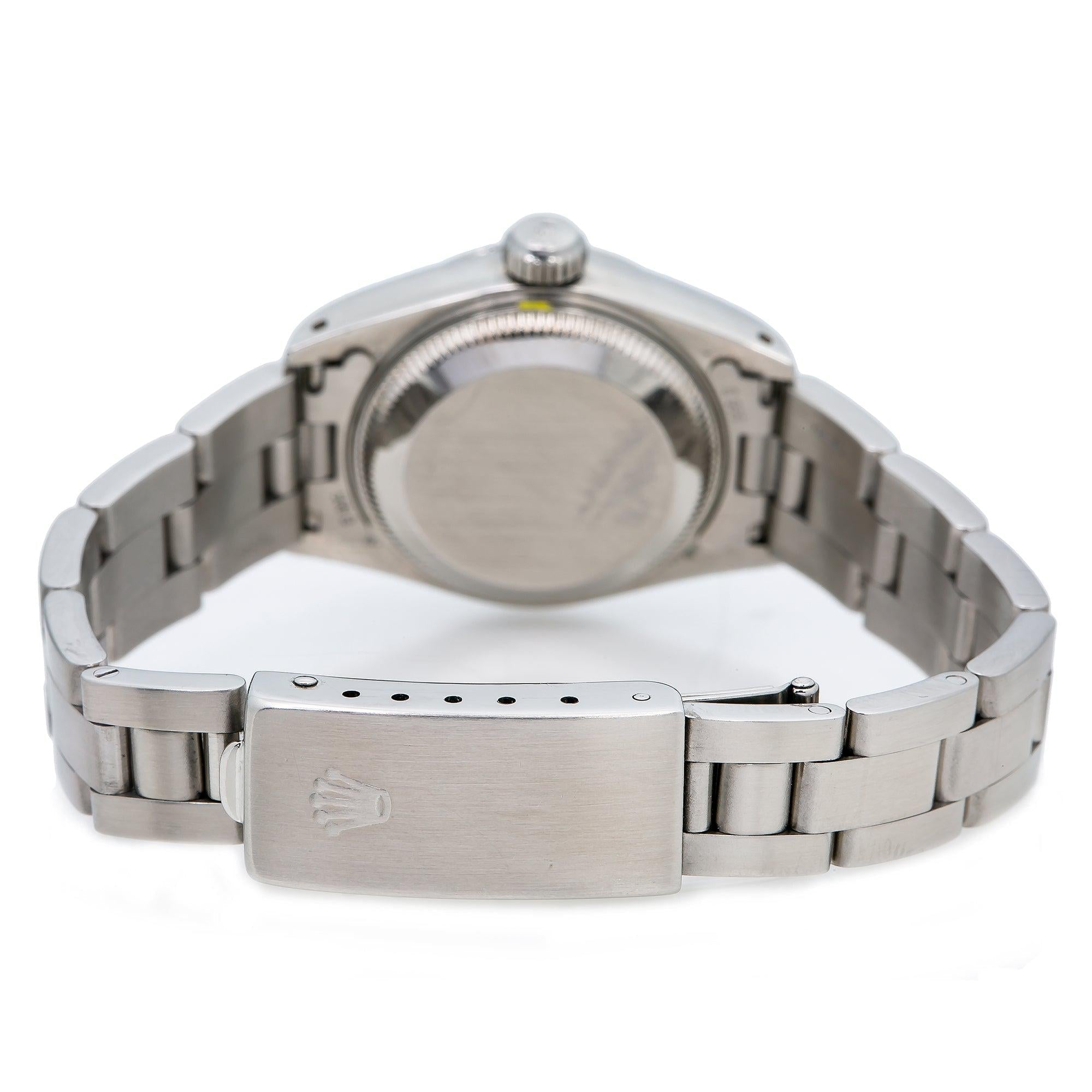 Rolex Oyster Perpetual Lady Datejust 69240 26MM Blue Diamond Dial With Stainless Steel Bracelet