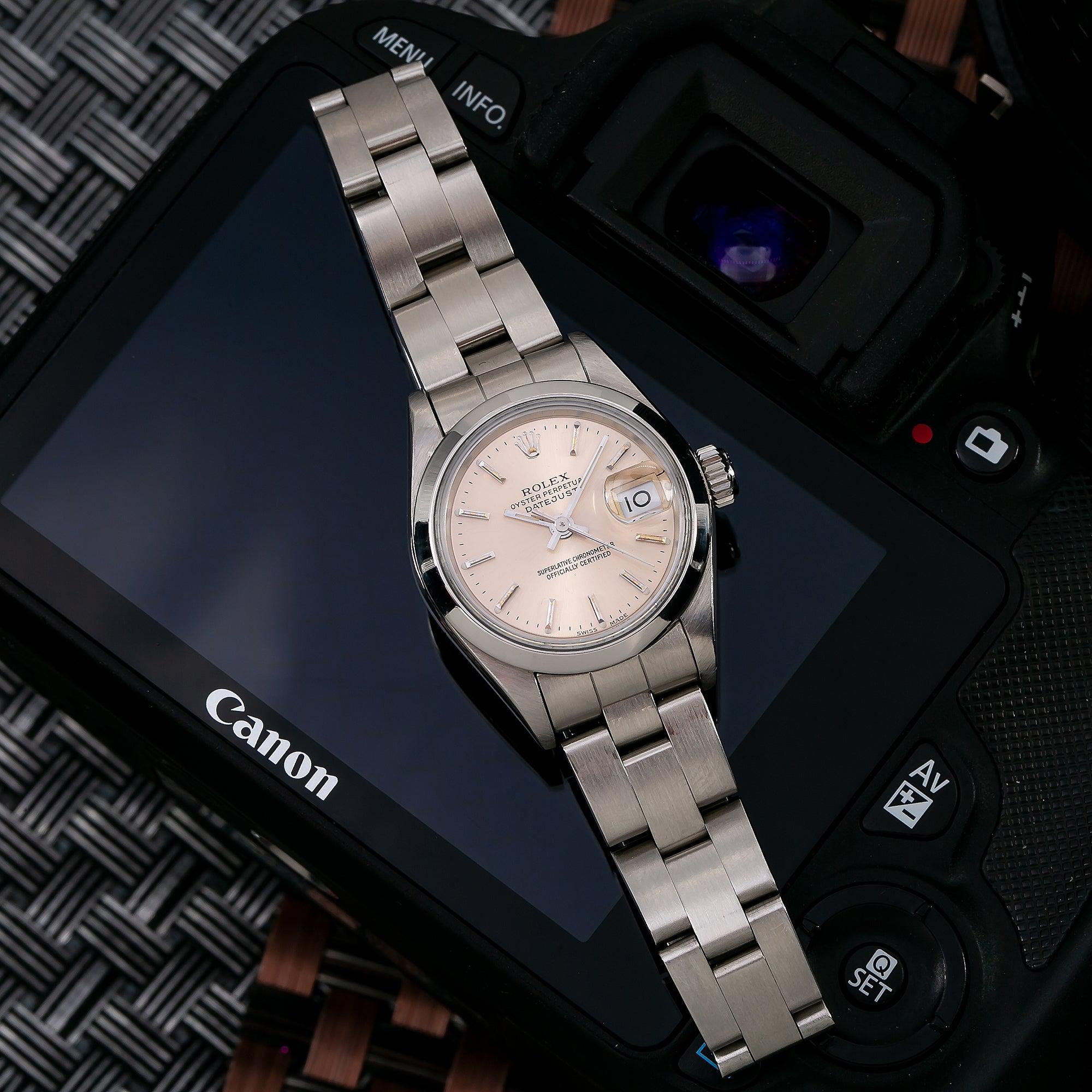 Rolex DateJust 26MM Salmon Dial With Stainless Steel Oyster Bracelet