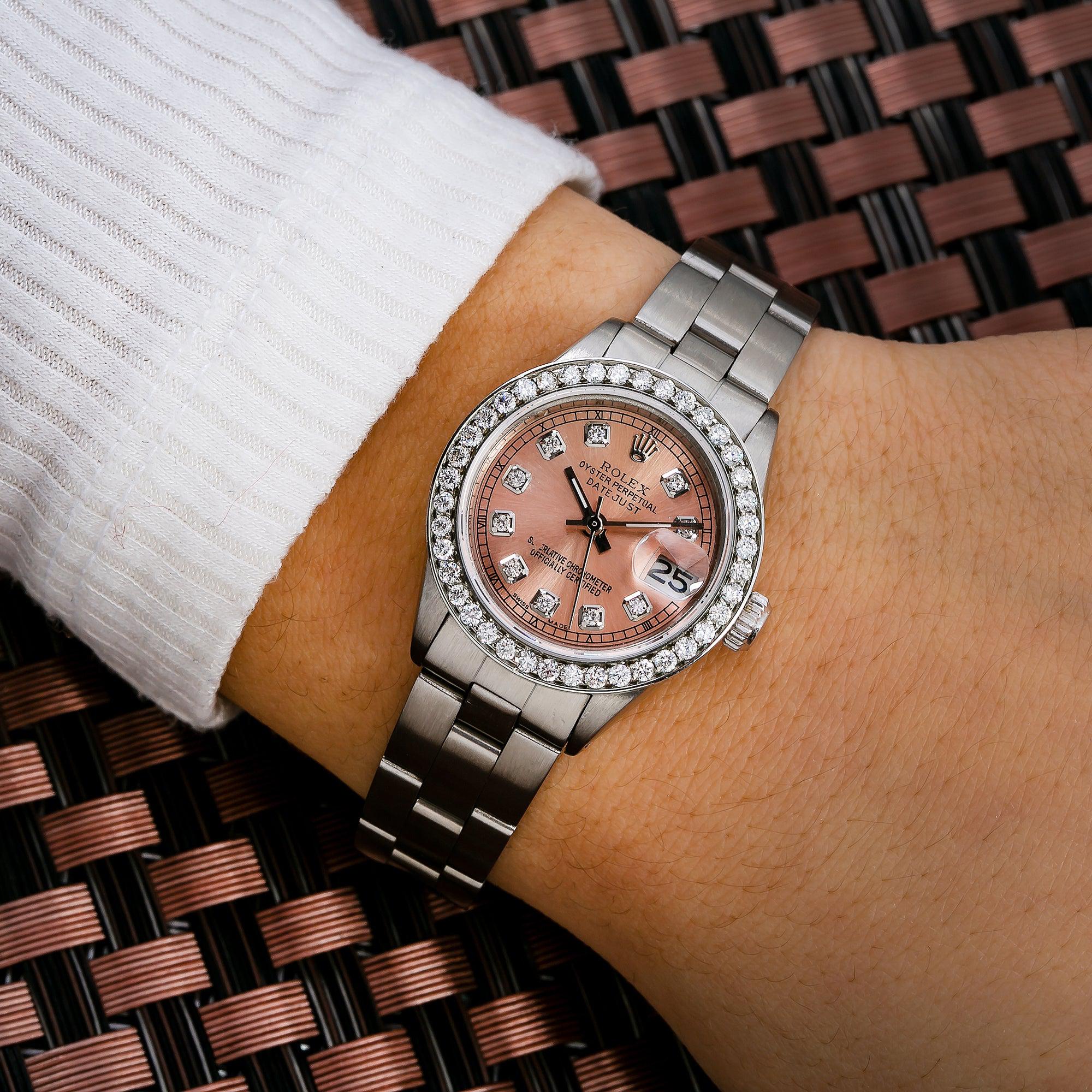 Rolex Lady-Datejust 6917 26MM Pink Diamond Dial With Stainless Steel Bracelet