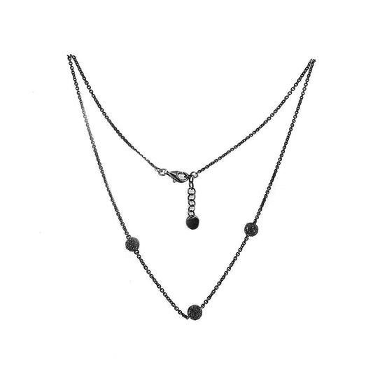 Black Gold and Black Diamond Necklace