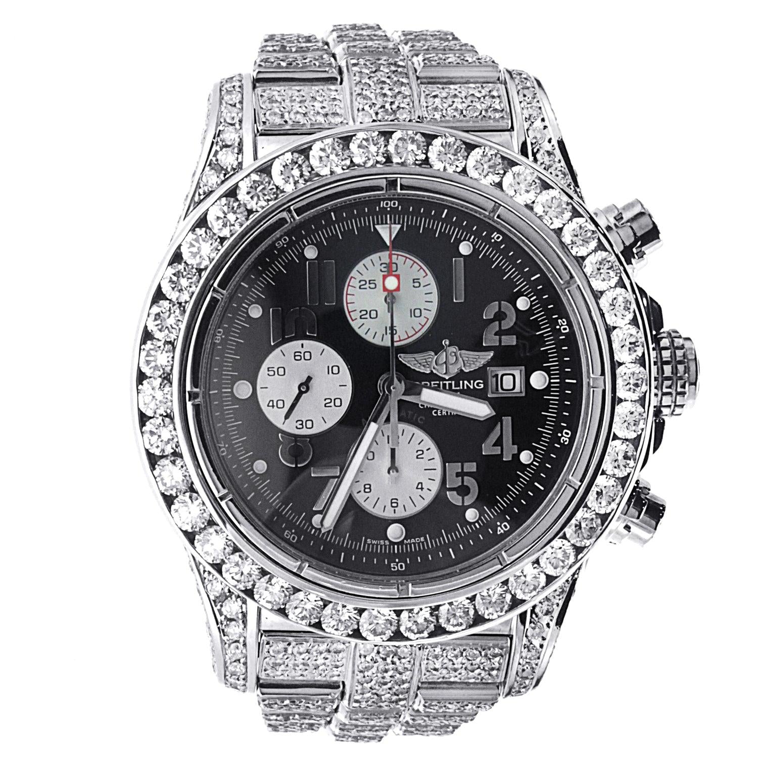 Men's Breitling Super Avenger Stainless Steel with Diamonds