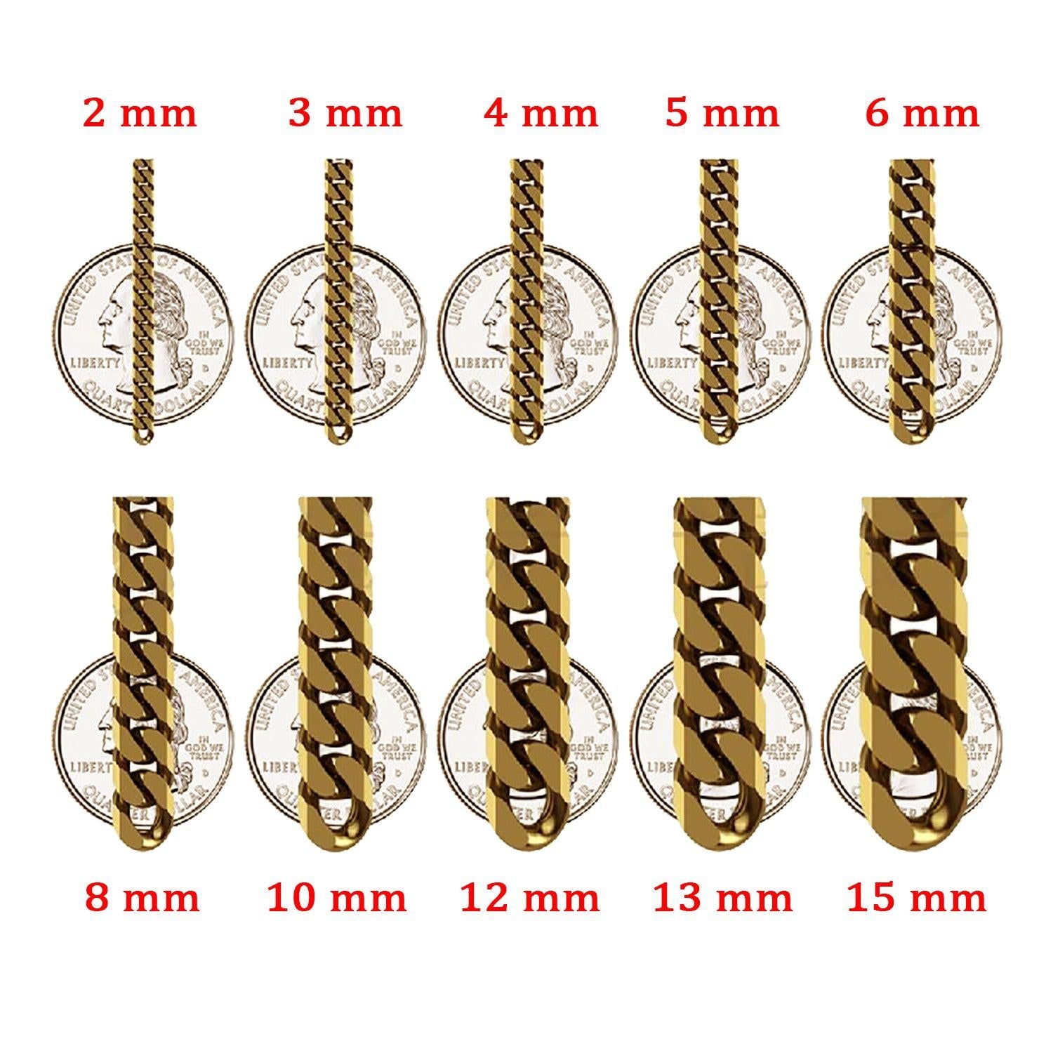 10K WHITE GOLD HOLLOW ROPE CHAIN