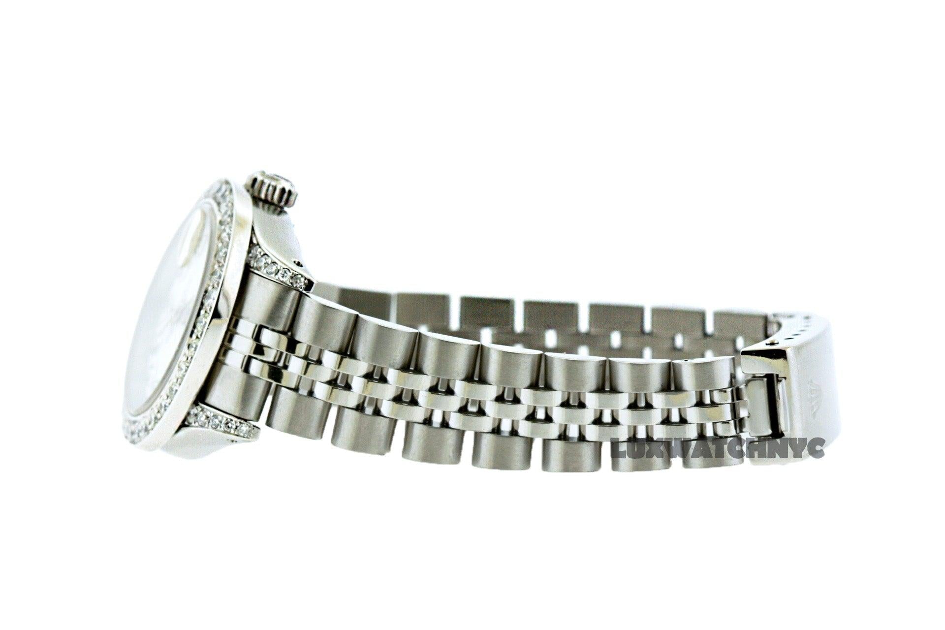 Rolex Datejust 26mm Midnight Blue Black Diamond Dial & Bezel With Stainless Steel Bracelet