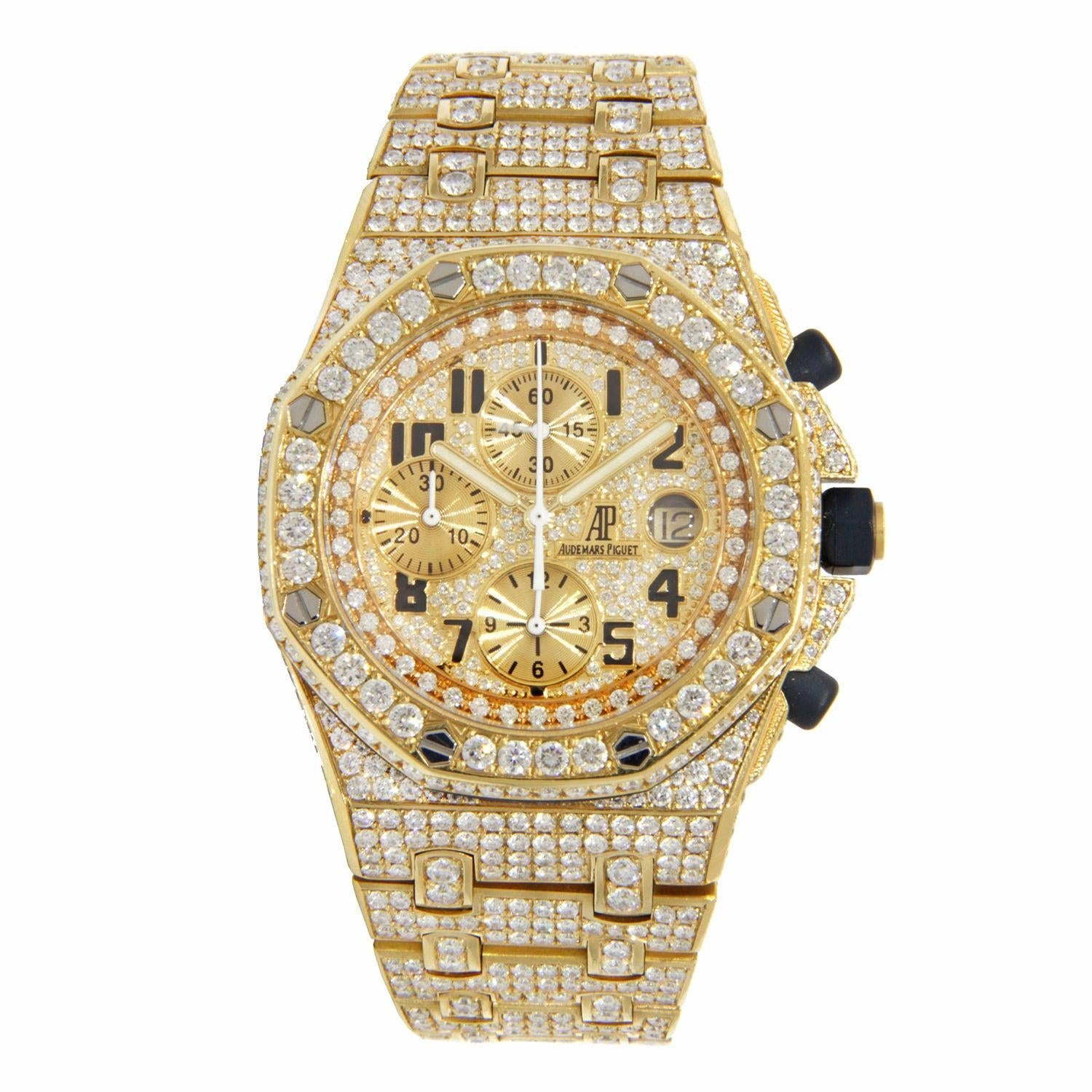 Audemars Piguet Royal Oak Offshore Yellow Gold covered in Diamonds 42mm