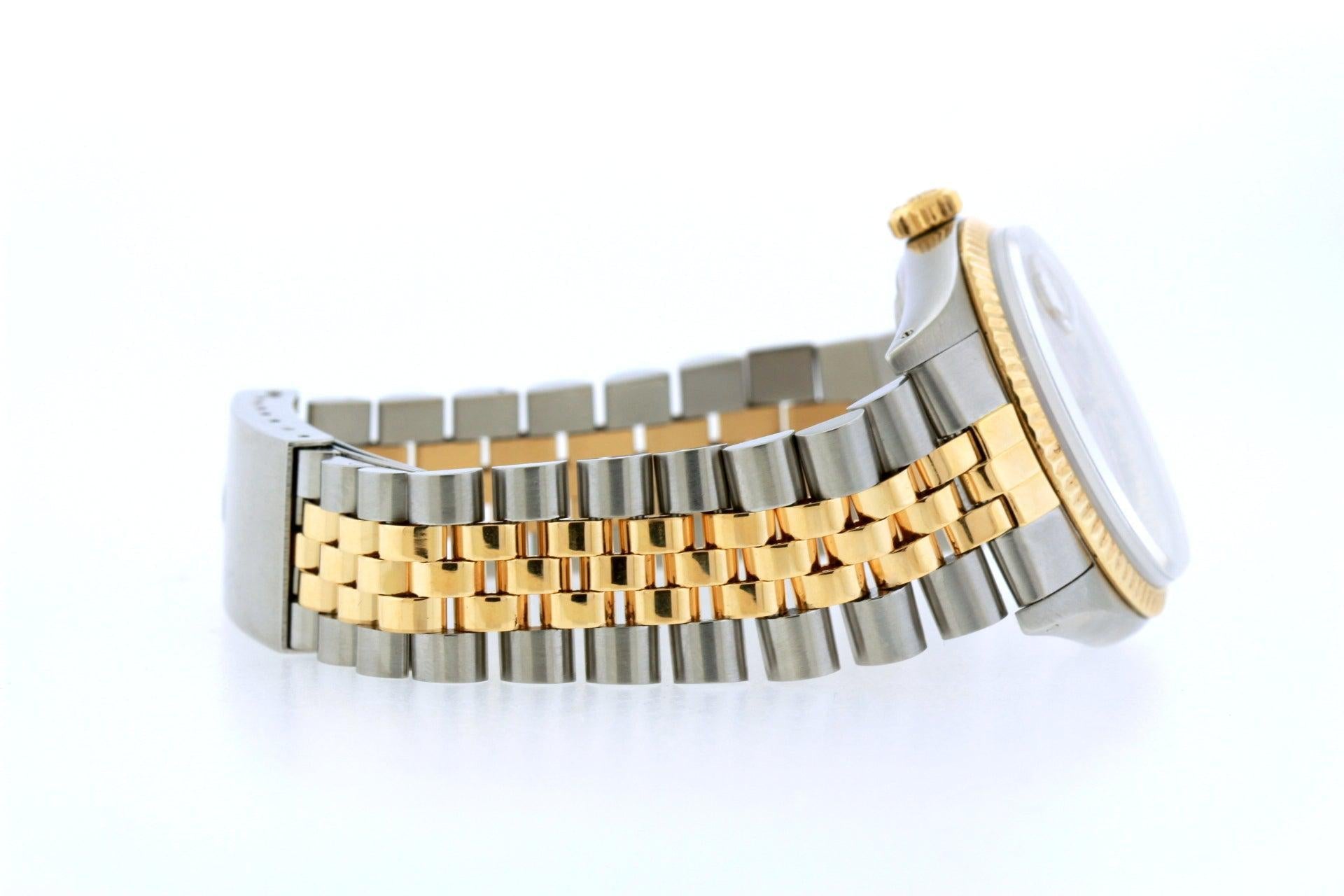 Rolex Datejust 36MM Blue Diamond Dial With Two Tone Jubilee Bracelet