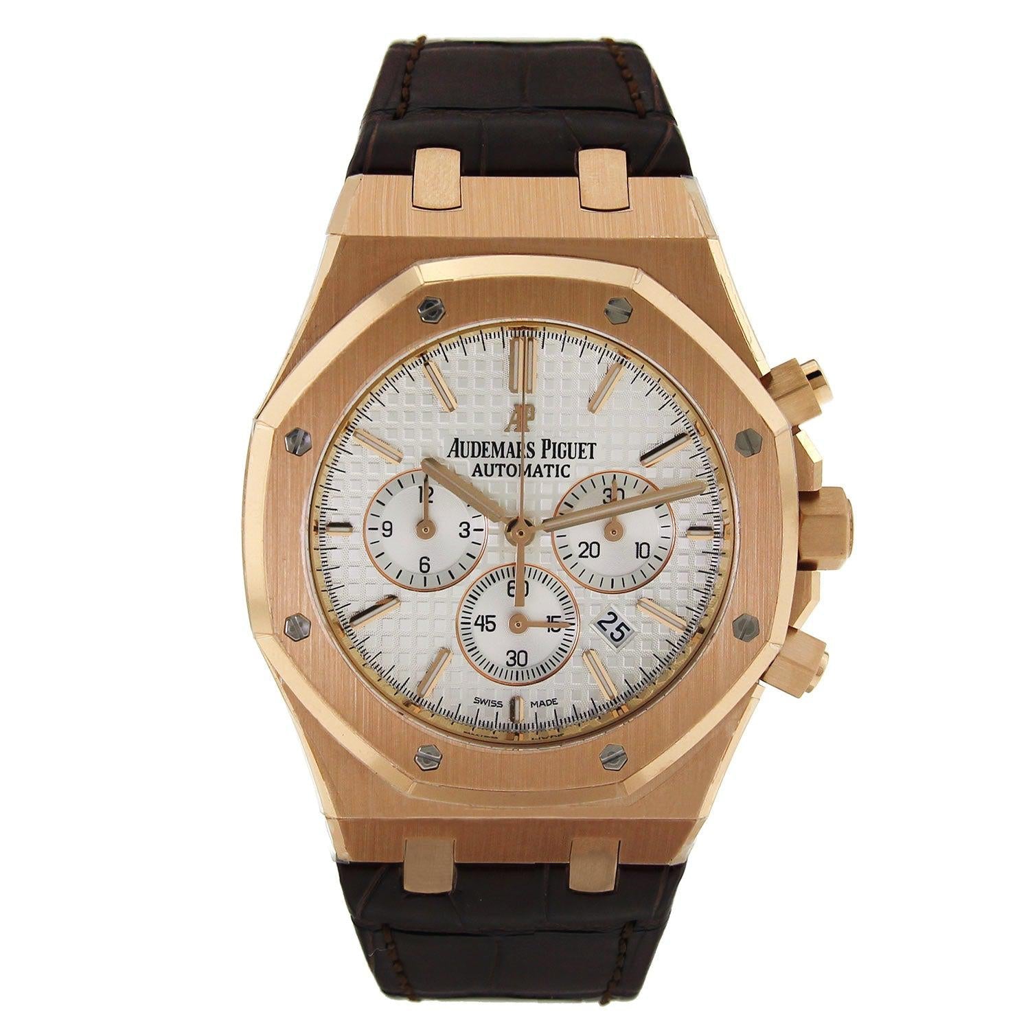 Audemars Piguet Royal Oak Chronograph with Brown Leather Strap