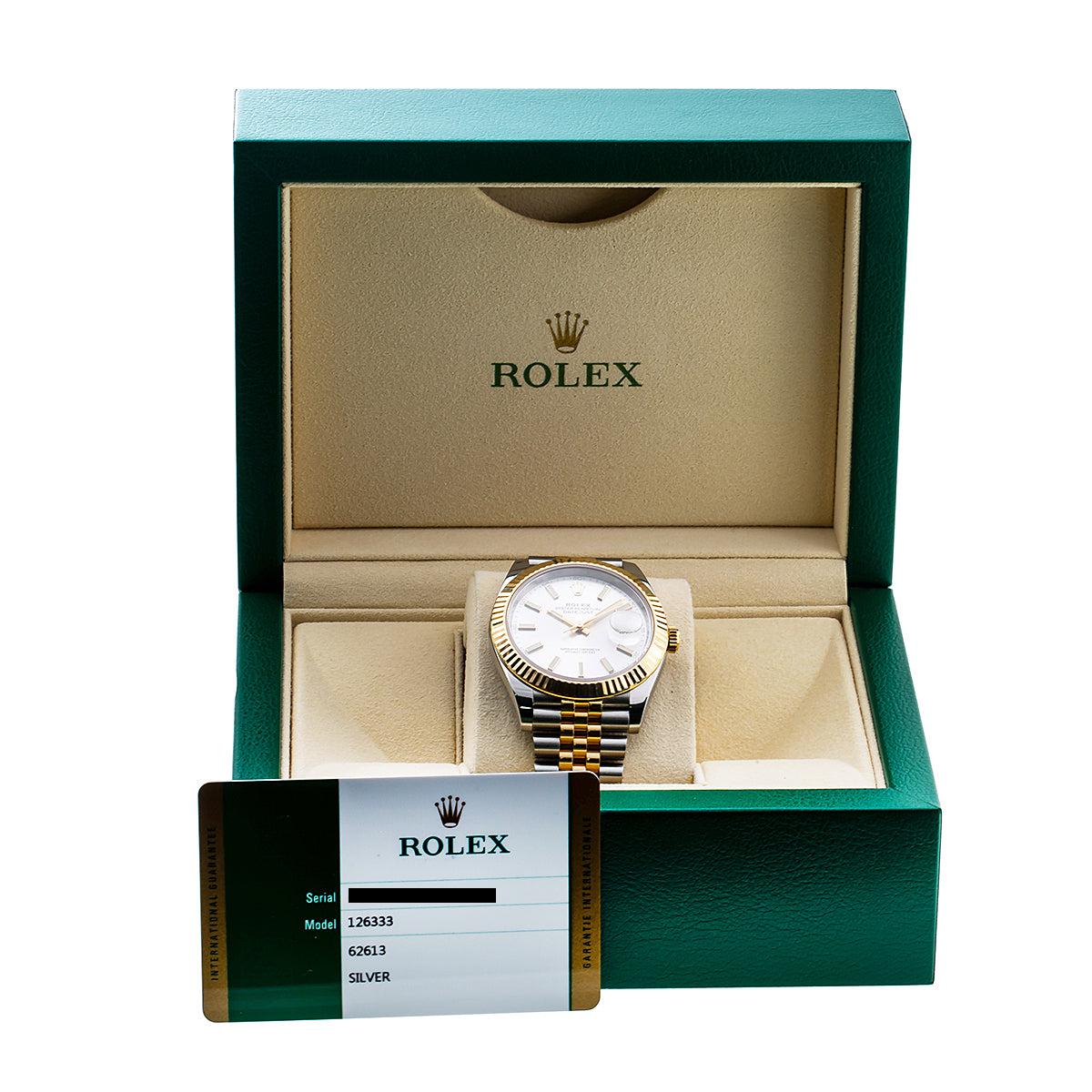 Rolex Datejust 126333 41MM Silver Dial With Two-Tone Jubilee Bracelet