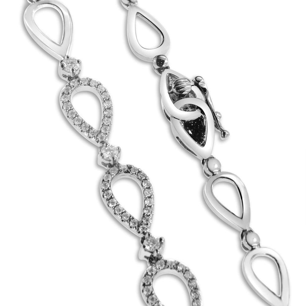 18K White Gold And 5CT Ruby Pendant with Round Cut Diamonds 2.00CT