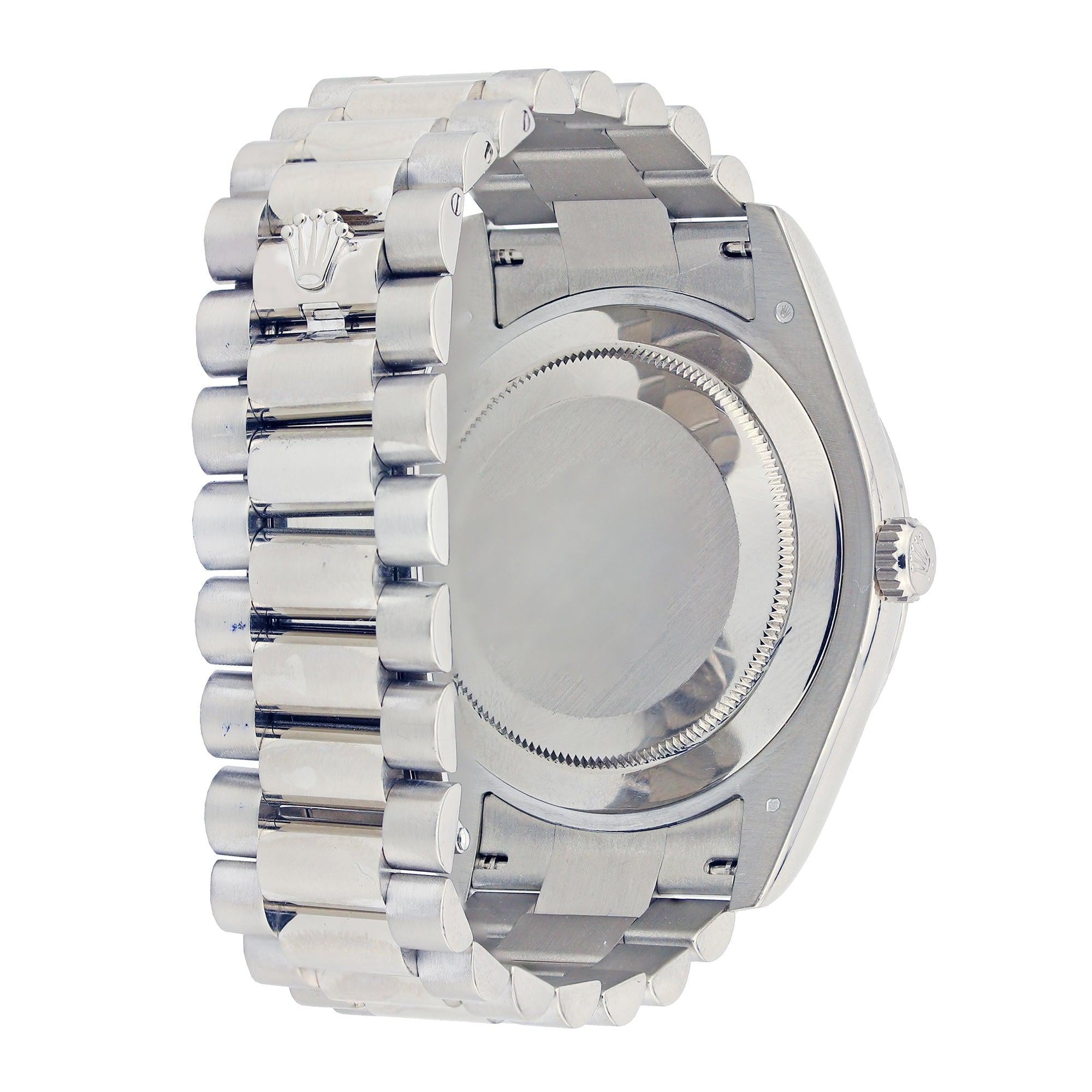 Rolex Day Date II 218239 41MM Silver Dial With White Gold Presidential Bracelet