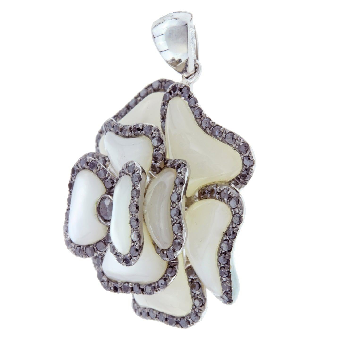 Black Diamond and White Onyx Pendant