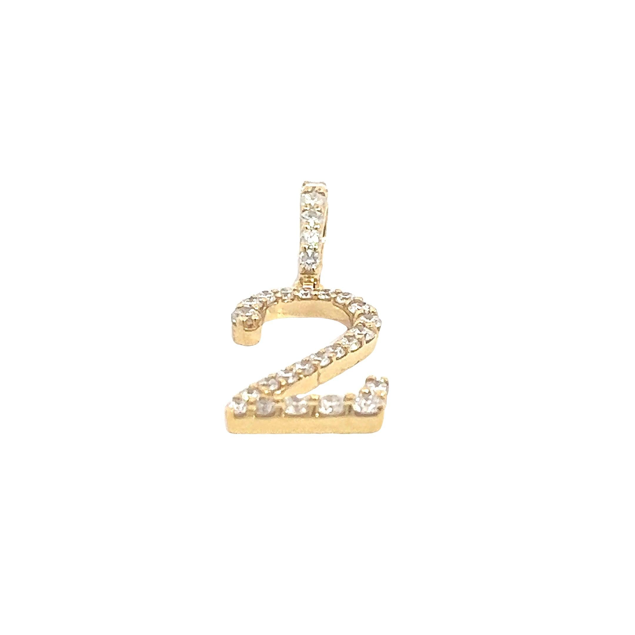 CH4241Y-2 $8,750.00 14KY 1.05CTW DIAMOND SINGLE ROW NUMBER PENDANT - 2 CraD14KY 1.05CTW DIAMOND SINGLE ROW NUMBER PENDANT - 2__2024-04-10-15-15-34.jpg