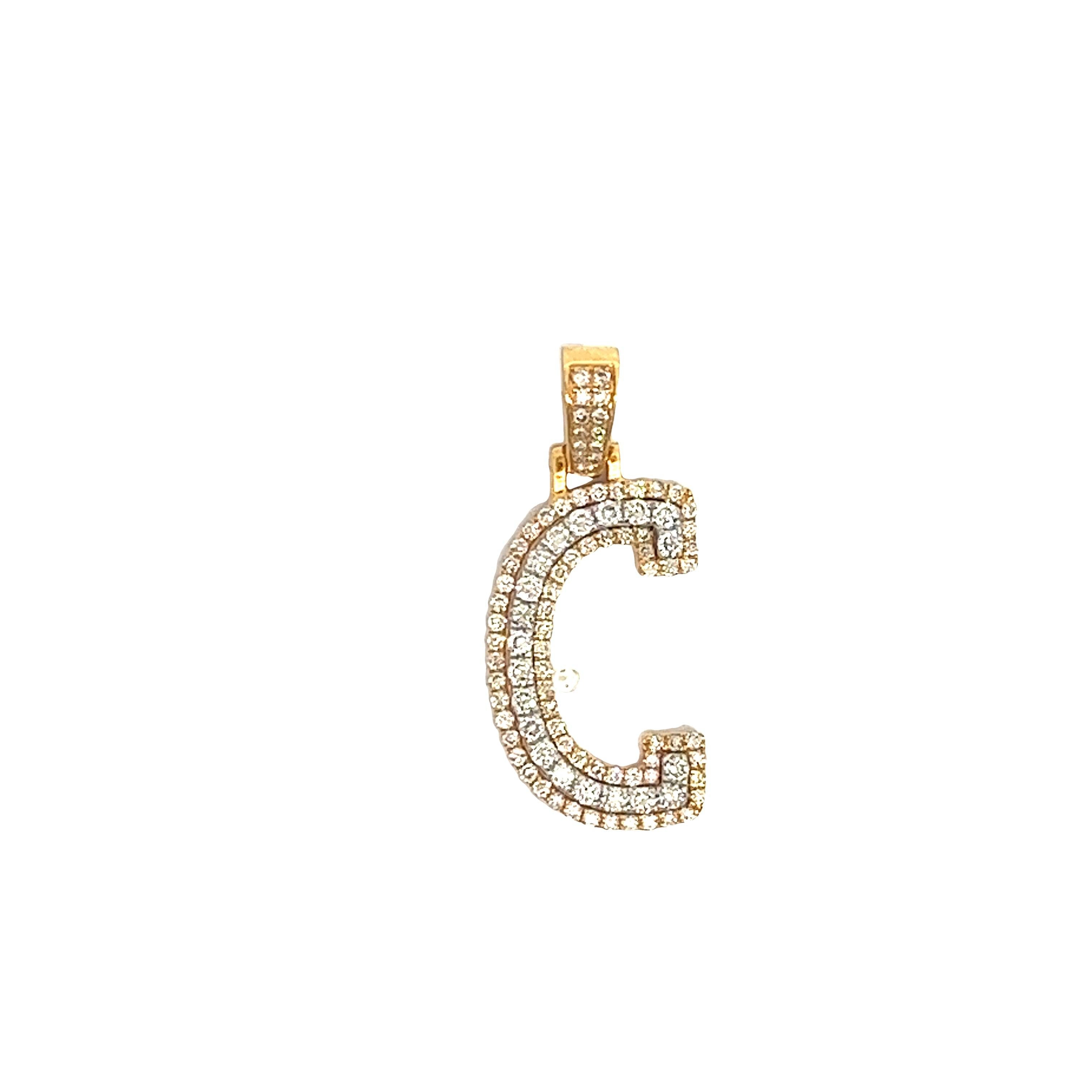 CHR1556AY-C $6,500.00 14KY 0.70CTW DIAMOND 3D TWO TONE LETTER PENDANT - C__2024-04-10-13-04-49.jpg