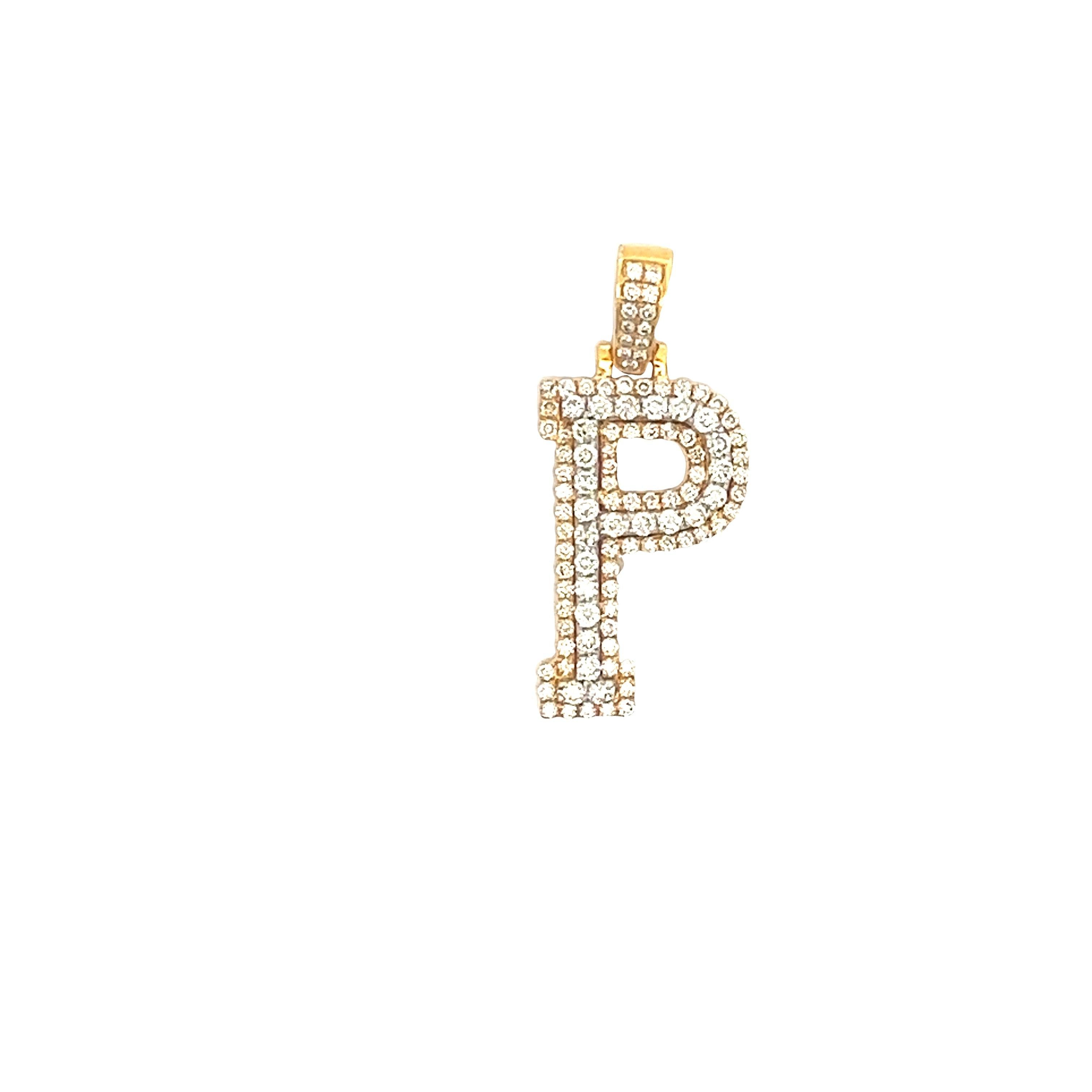 CHR1556Y-p $5,750.00 10MY 0.75CTW DIAMOND 3D TWO TONE LETTER P PENDANT при__2024-04-09-16-03-42.jpg
