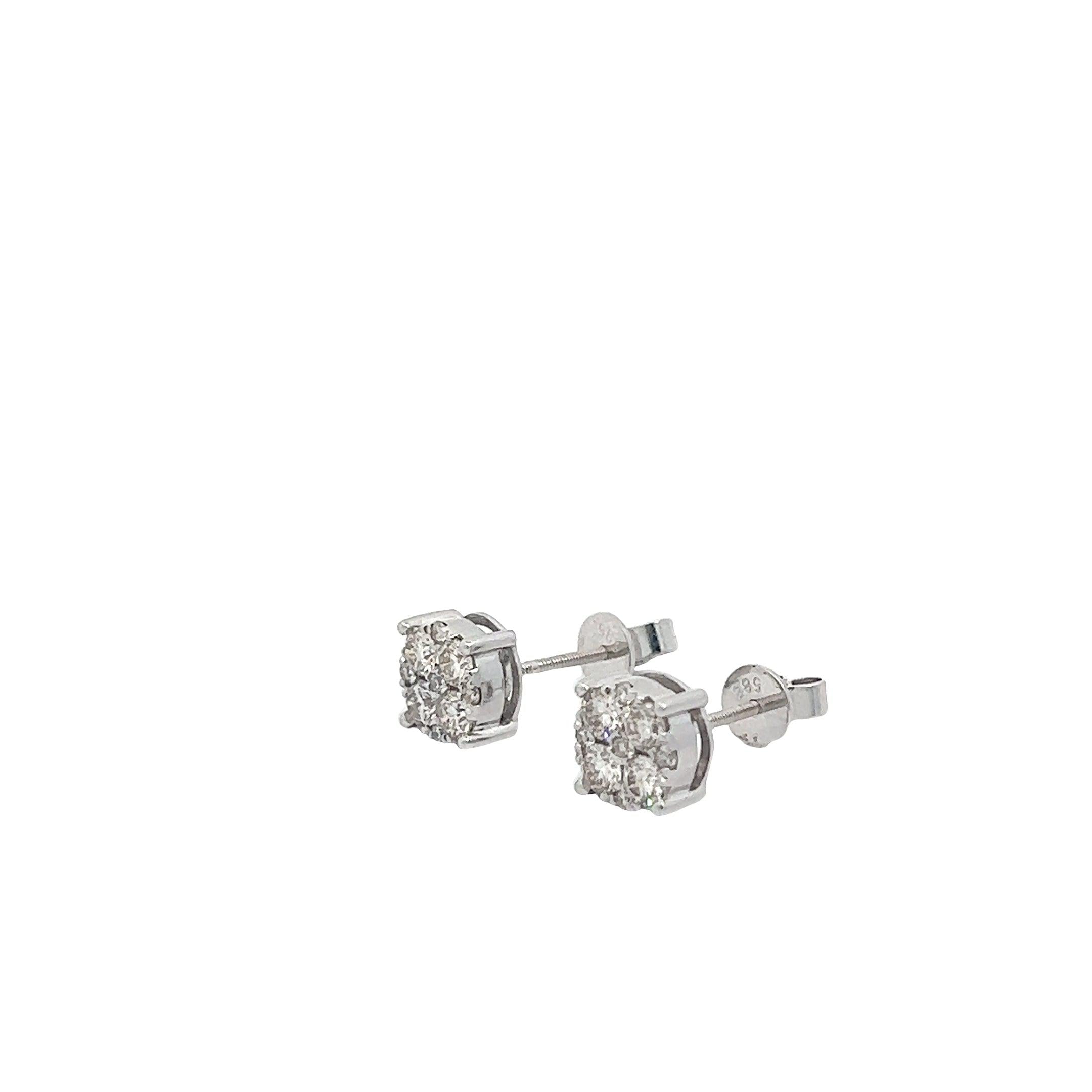 CL2340W 58,500.00 14KW 1 25CTW DIAMOND ROUND CLUSTER EARRING STUDECL2340W $8,500.00 14KW 1.25CTW DIAMOND ROUND CLUSTER EARRING STUDS__2024-04-17-15-17-58-2.jpg
