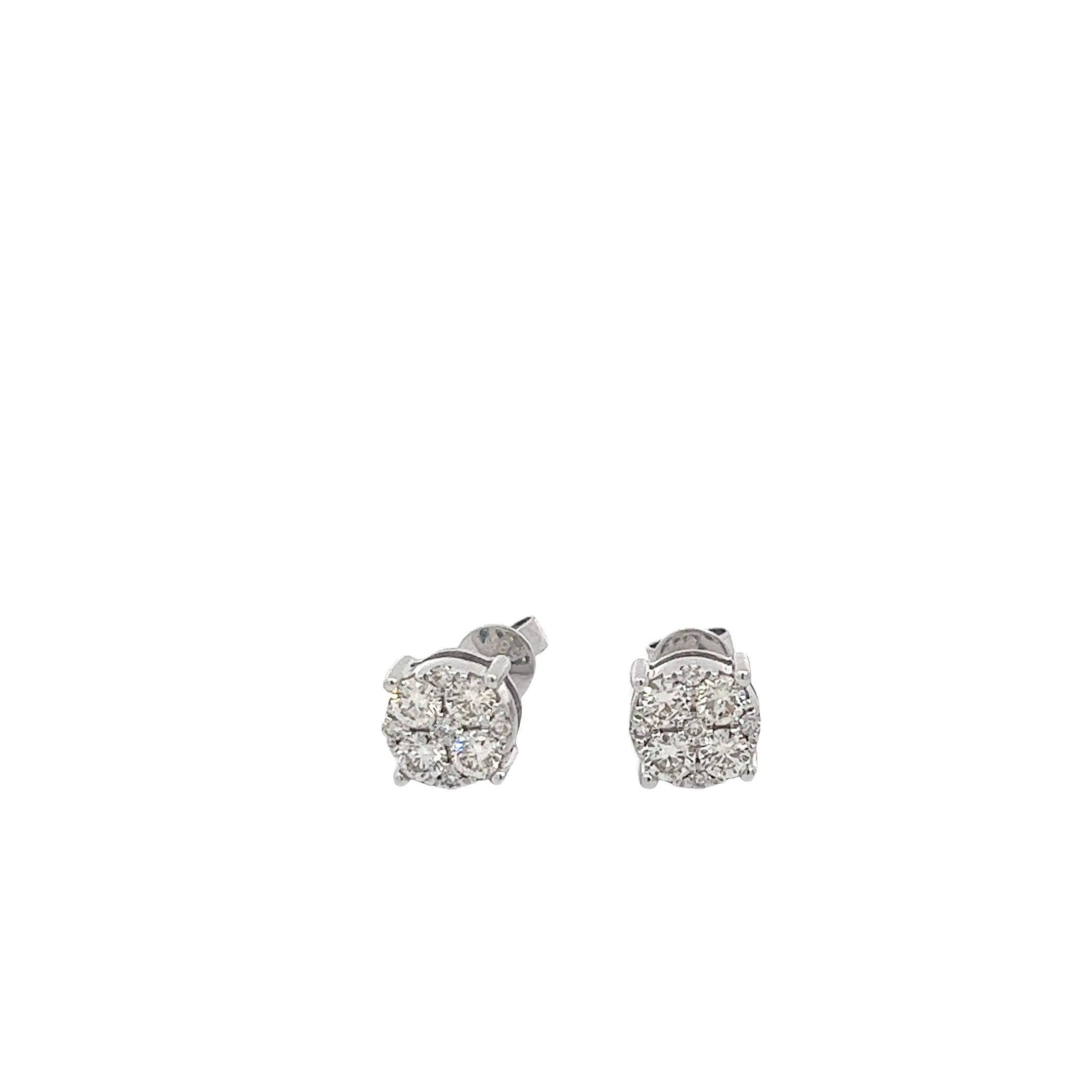 CL2340W 58,500.00 14KW 1 25CTW DIAMOND ROUND CLUSTER EARRING STUDECL2340W $8,500.00 14KW 1.25CTW DIAMOND ROUND CLUSTER EARRING STUDS__2024-04-17-15-17-58.jpg