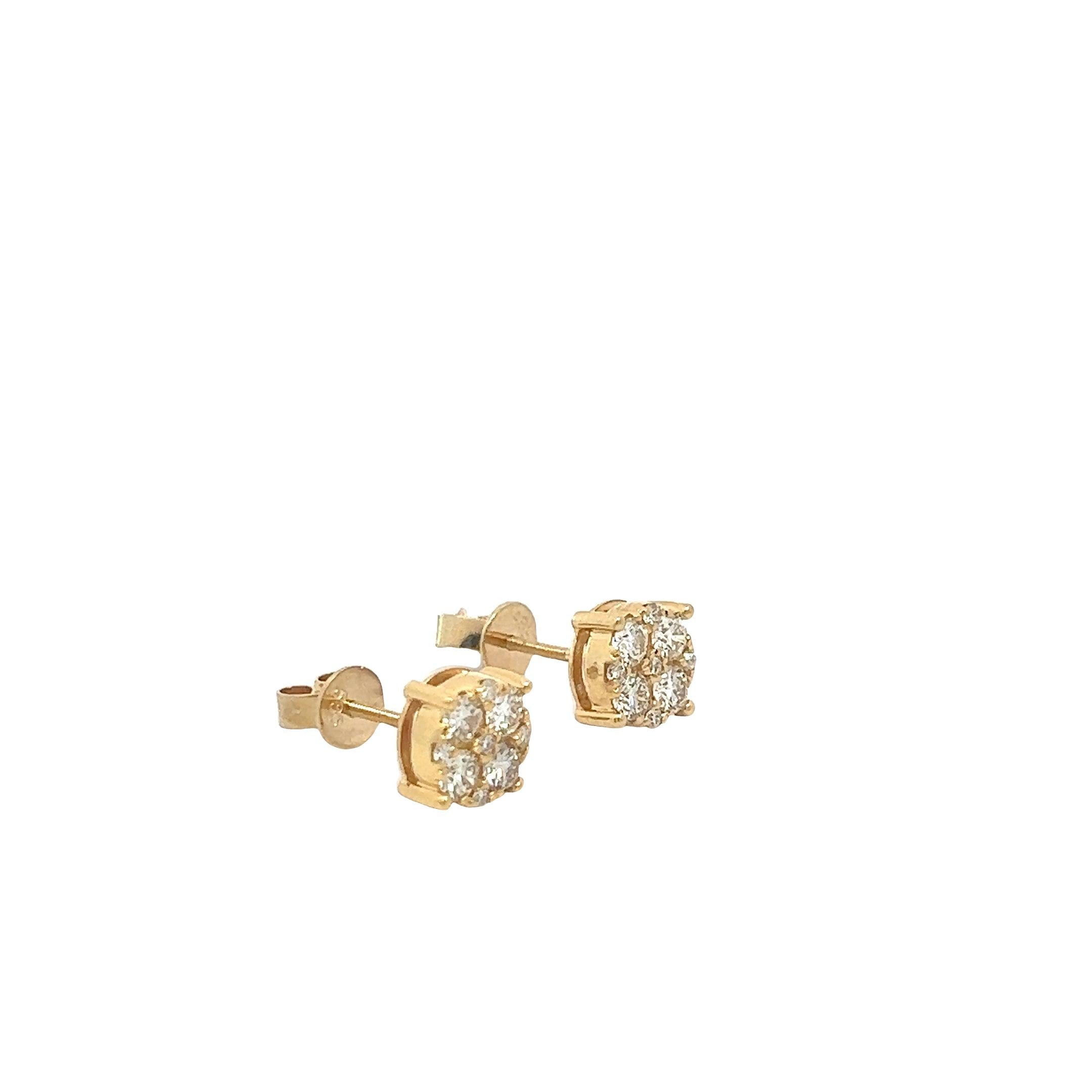 CL2340Y $10,990.00 14KY 1.26CTW DIAMOND ROUND CLUSTER EARRING STUD8__2024-04-17-15-10-06-1.jpg