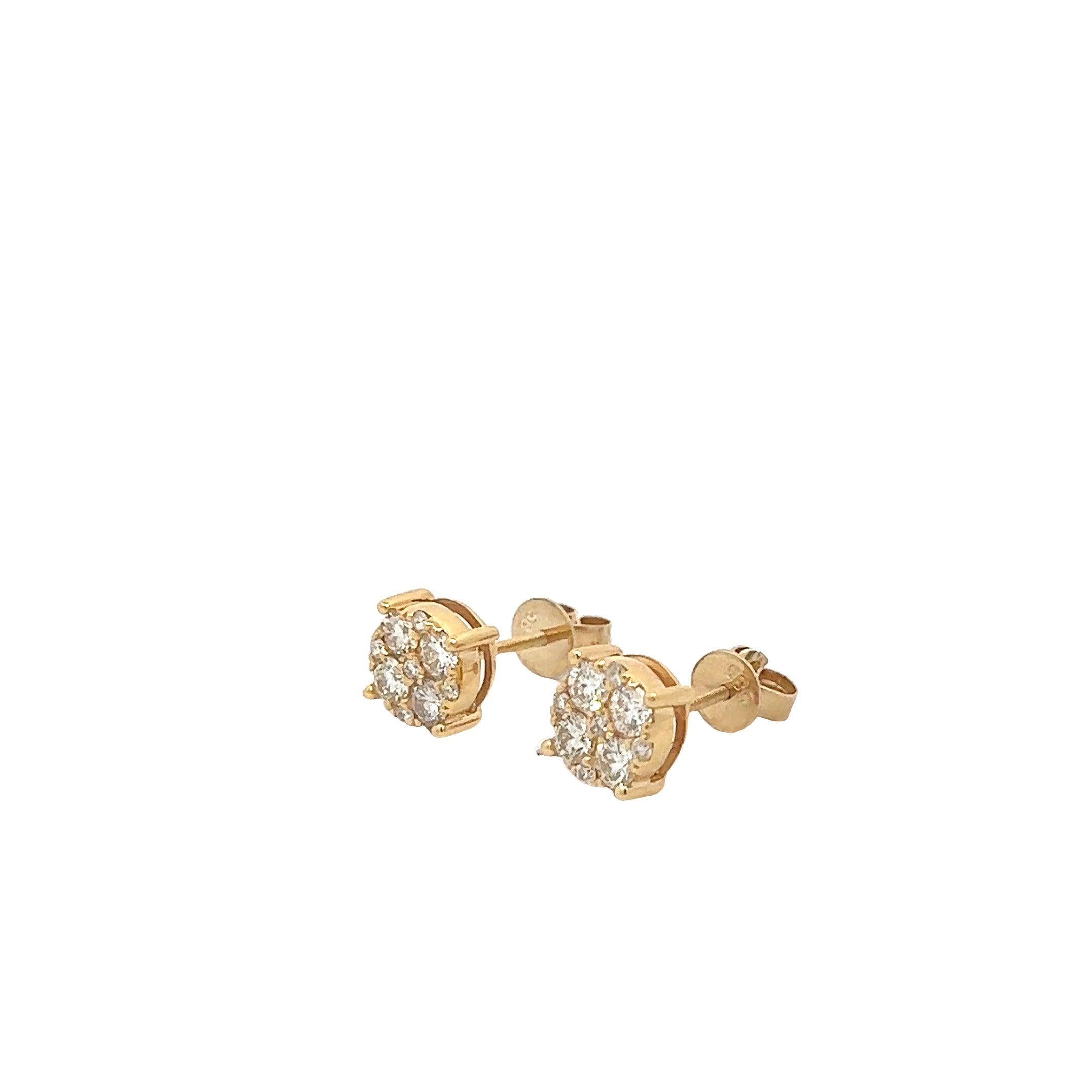 CL2340Y $10,990.00 14KY 1.26CTW DIAMOND ROUND CLUSTER EARRING STUD8__2024-04-17-15-10-06-2.jpg
