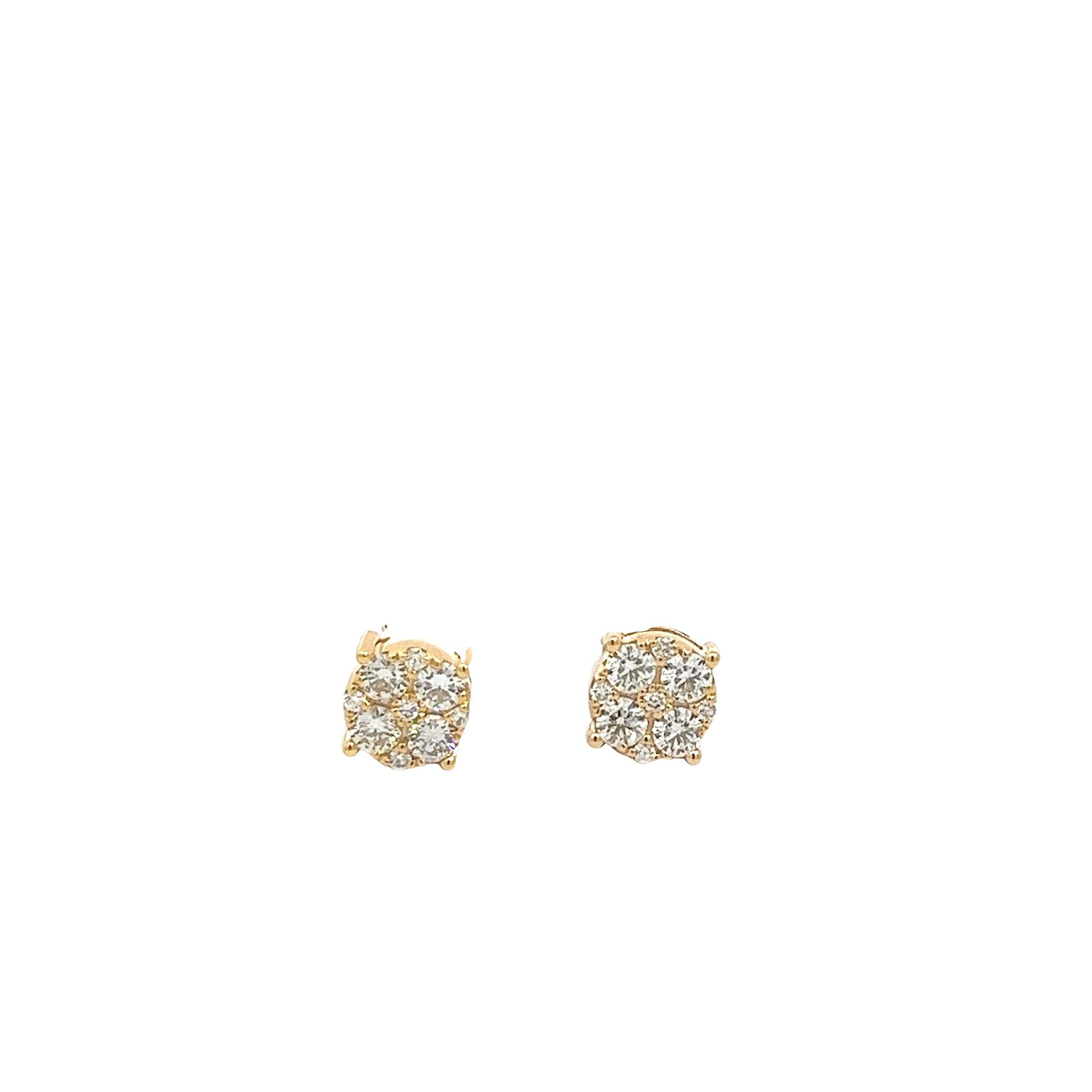 CL2340Y $10,990.00 14KY 1.26CTW DIAMOND ROUND CLUSTER EARRING STUD8__2024-04-17-15-10-06.jpg