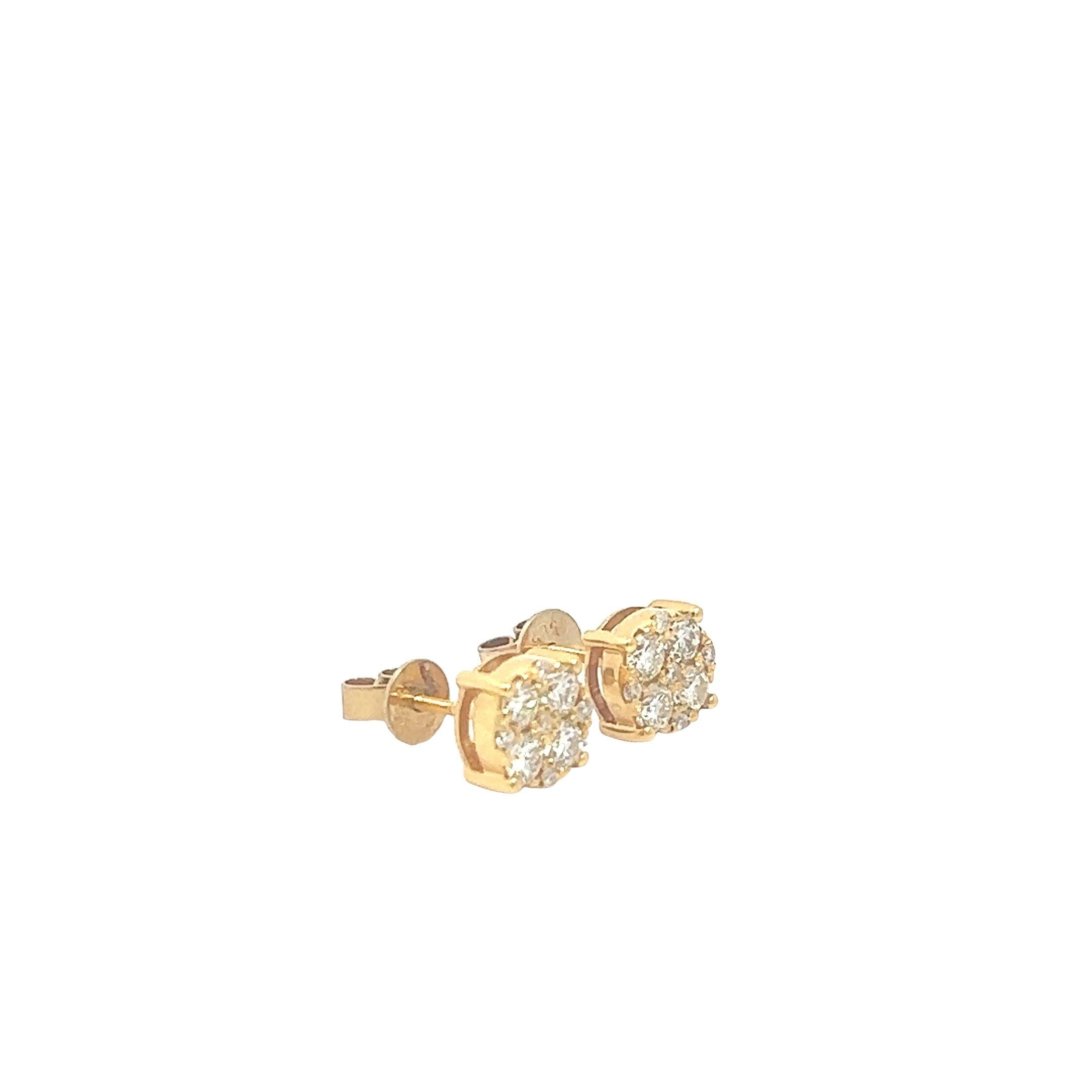 CL2340Y $8,500.00 14KY 1.26CTW DIAMOND ROUND CLUSTER EARRING STUDS__2024-04-17-15-55-32-1.jpg