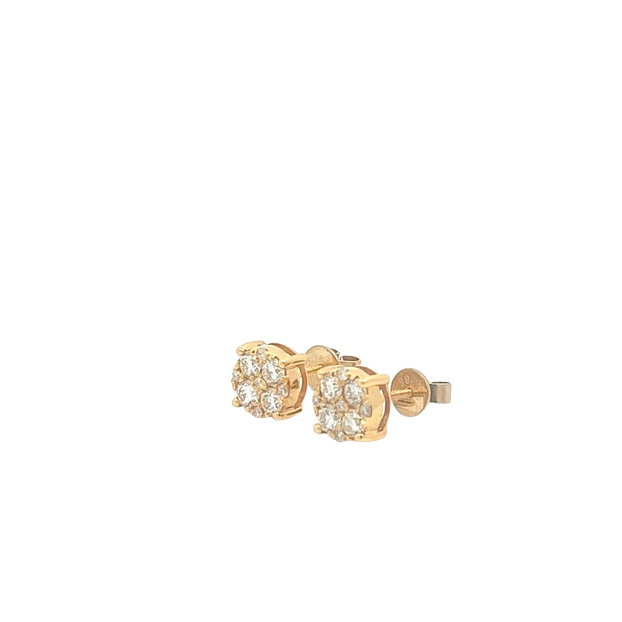 CL2340Y $8,500.00 14KY 1.26CTW DIAMOND ROUND CLUSTER EARRING STUDS__2024-04-17-15-55-32-2.jpg