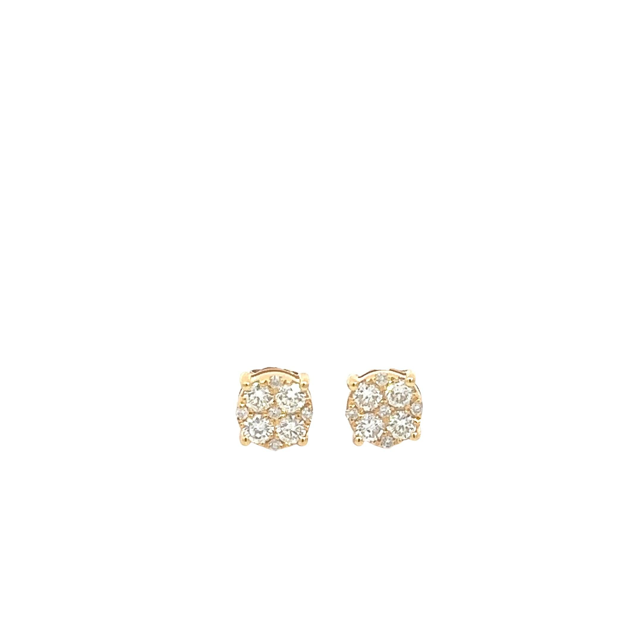 CL2340Y $8,500.00 14KY 1.26CTW DIAMOND ROUND CLUSTER EARRING STUDS__2024-04-17-15-55-32.jpg