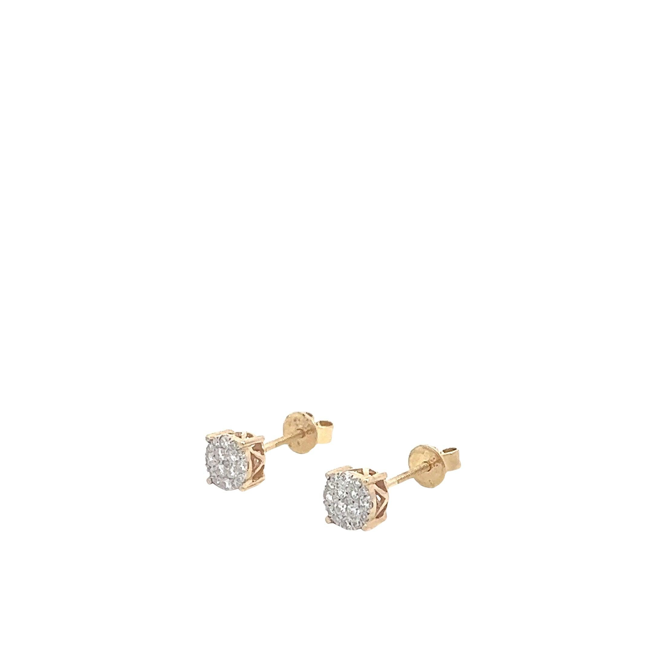 CL2410Y $3,500.00 14KY 0.30CTW DIAMOND ROUND CLUSTER 4-PRONG EARRING STUDS__2024-04-19-12-19-44-2.jpg