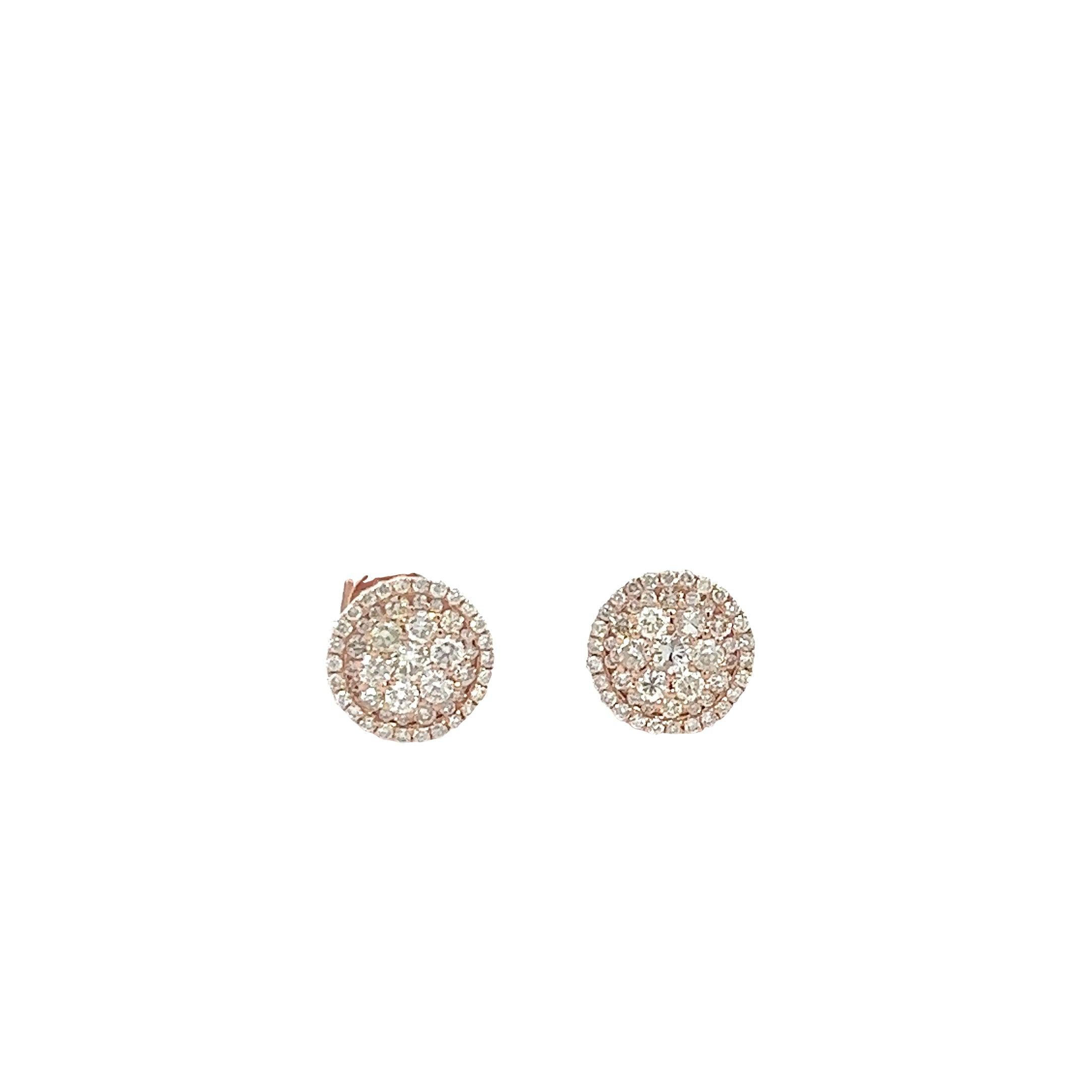 CL2421R $7,990.00 14KR 1.00CTW DIAMOND ROUND CLUSTER EARRINGS SINGLE ROW BORDERCL2421R $7,990.00 14KR 1.00CTW DIAMOND ROUND CLUSTER EARRINGS - SINGLE ROW BORDER__2024-04-19-12-11-43.jpg