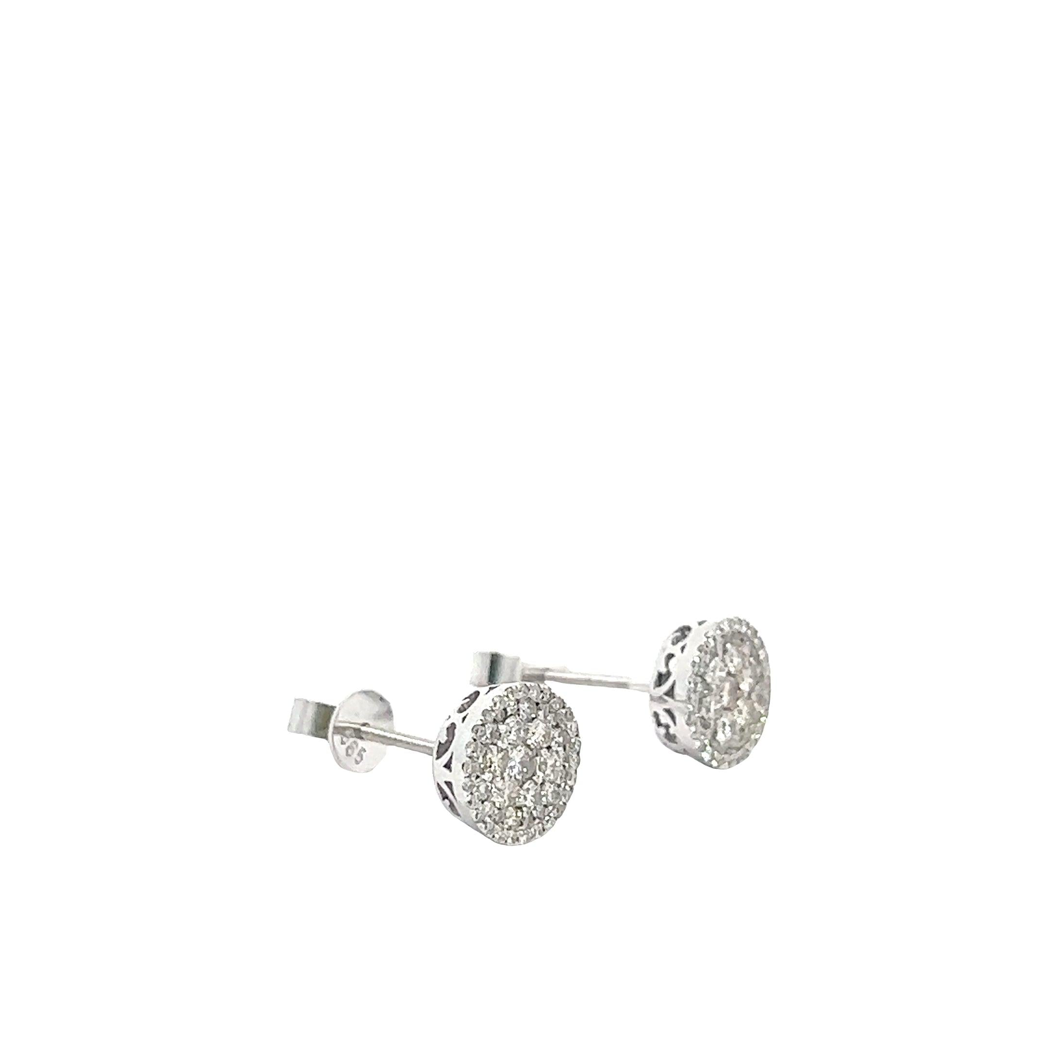 CL2421 W $7,990.00 14KW 1.00CTW DIAMOND ROUND CLUSTER EARRINGS • SINGLE ROW BORDERCL2421W $7,990.00 14KW 1.00CTW DIAMOND ROUND CLUSTER EARRINGS - SINGLE ROW BORDER__2024-04-19-12-16-09.jpg