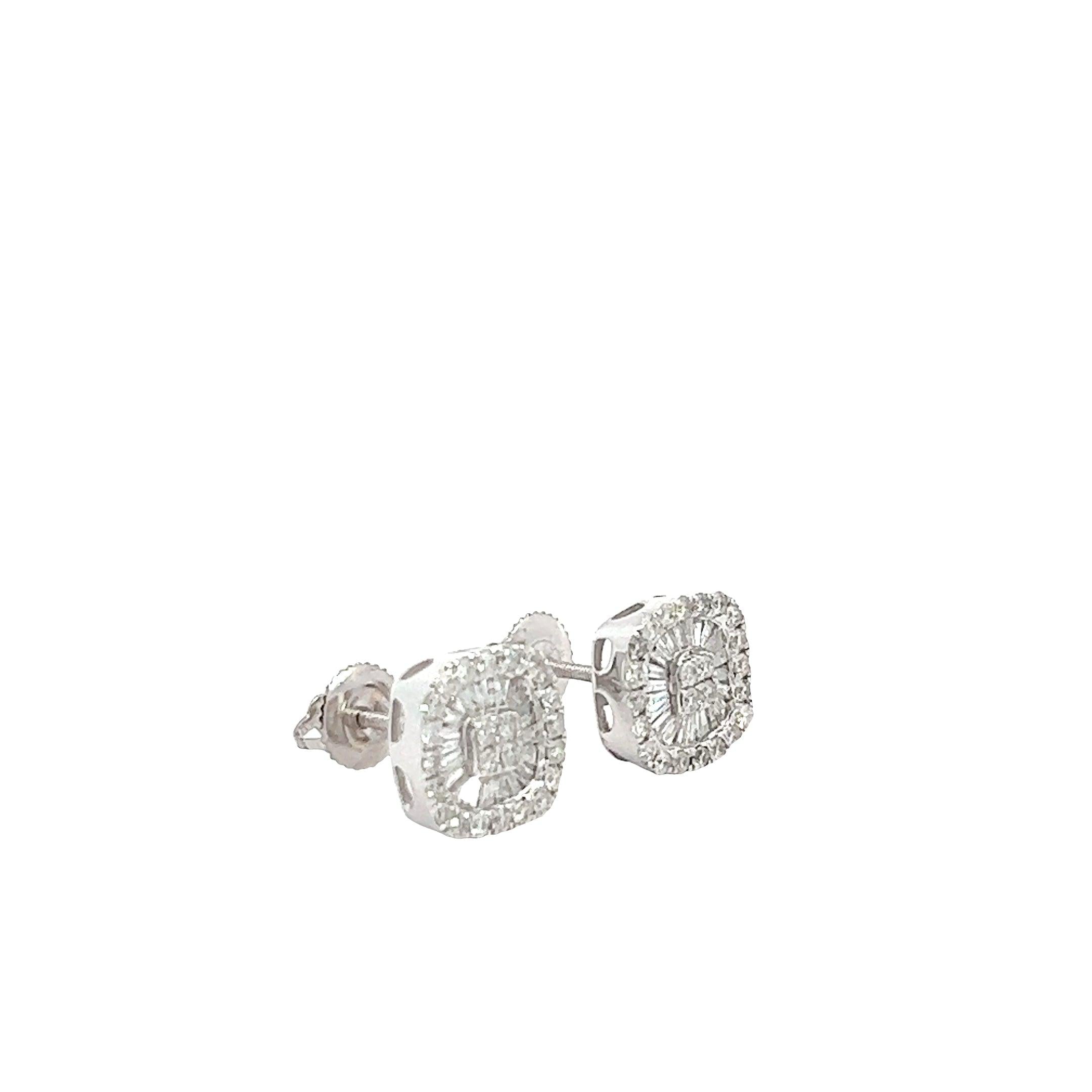 CL2432W $6,250.00 14KW 1.00CTW DIAMOND SQUARE CLUSTER EARRINGS SINGLE ROW BORDER BAGUETTE & ROUND DIAM aG'abCL2432W $6,250.00 14KW 1.00CTW DIAMOND SOUARE__2024-04-17-13-55-45-1.jpg