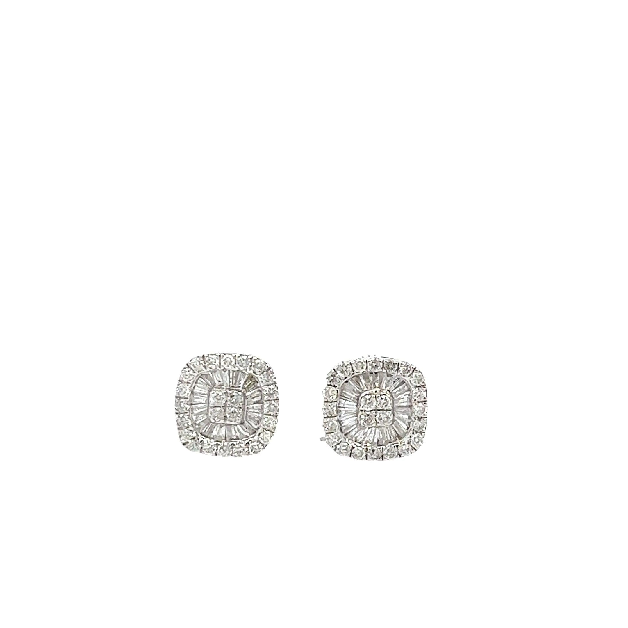 CL2432W $6,250.00 14KW 1.00CTW DIAMOND SQUARE CLUSTER EARRINGS SINGLE ROW BORDER BAGUETTE & ROUND DIAM aG'abCL2432W $6,250.00 14KW 1.00CTW DIAMOND SOUARE__2024-04-17-13-55-45.jpg