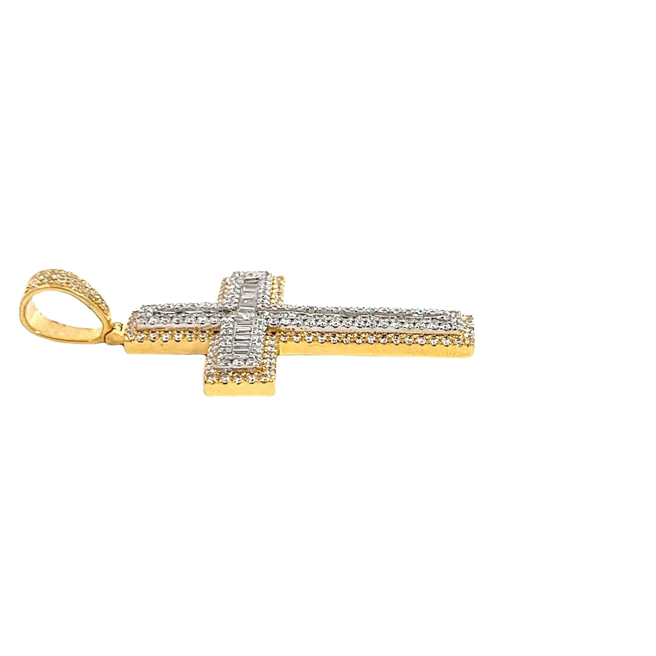 CR0583YW $25,990.00 14KY+W 2.75CTW BAGUETTE DIAMOND CROSS - RAISED WG BORDER__2024-04-11-10-25-52-1.jpg