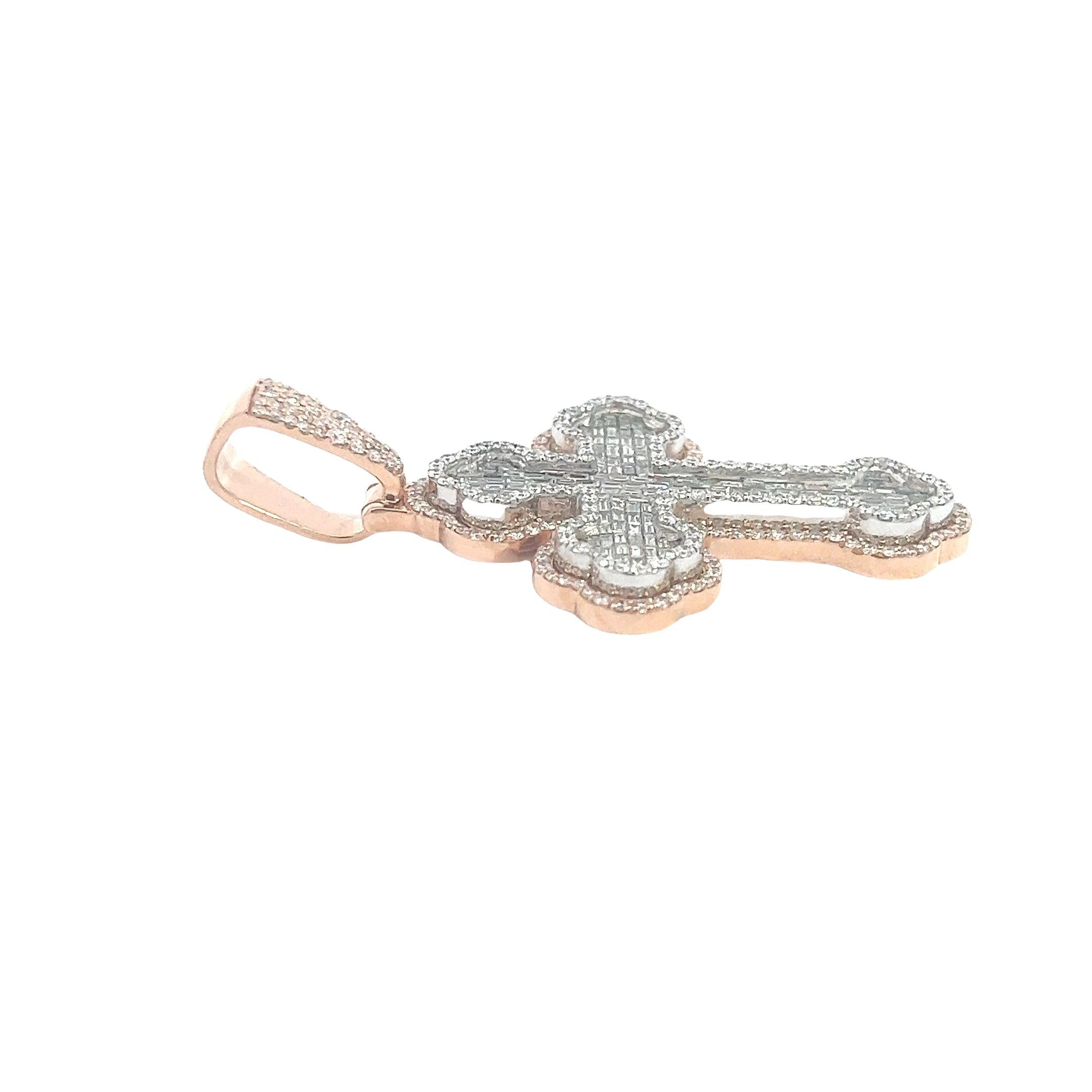 CR0692RW $44,990.00 14KR+W 3.75CTW BAGUETTE DIAMOND 3D INVERTED FLEUR DE LIS CROSS PENDANT14KR+W 3.76CTW BAGUETTE DIAMOND 3D INVERTED FLEUR DE LIS CROSS PENDANT__2024-04-09-17-49-03-1.jpg