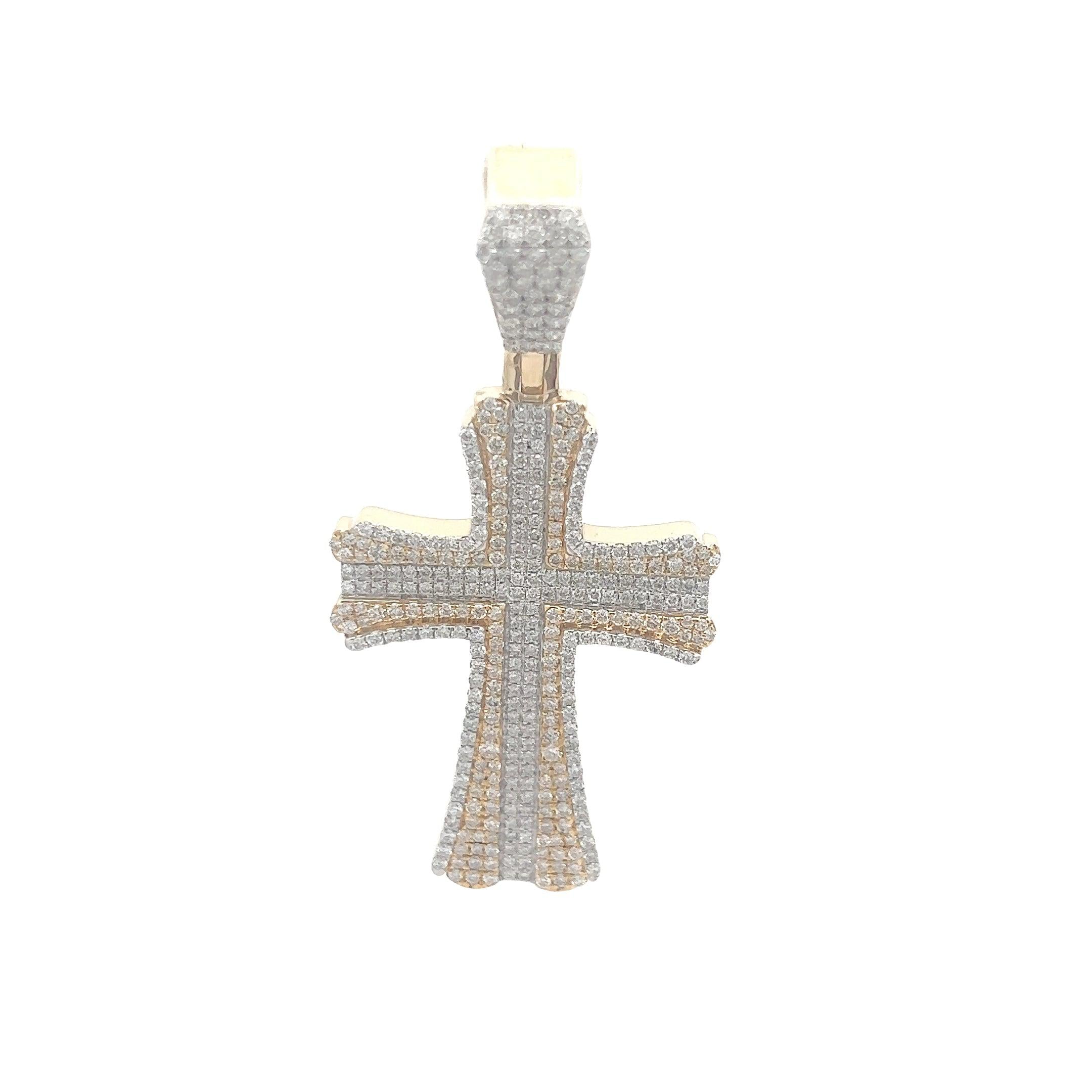 CR0696YW $32,750.00 14KY-W 3.66CTW ROUND DIAMOND 3DCROSS PENDANT .W DOUBLE BORDER__2024-04-09-15-43-02.jpg