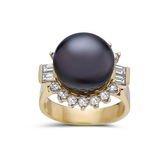 Ladies 18k Yellow Gold Diamond 1 CT Fashion Ring