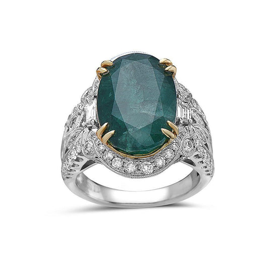 Ladies 18k White Gold Diamond 10.57 CT Fashion Ring