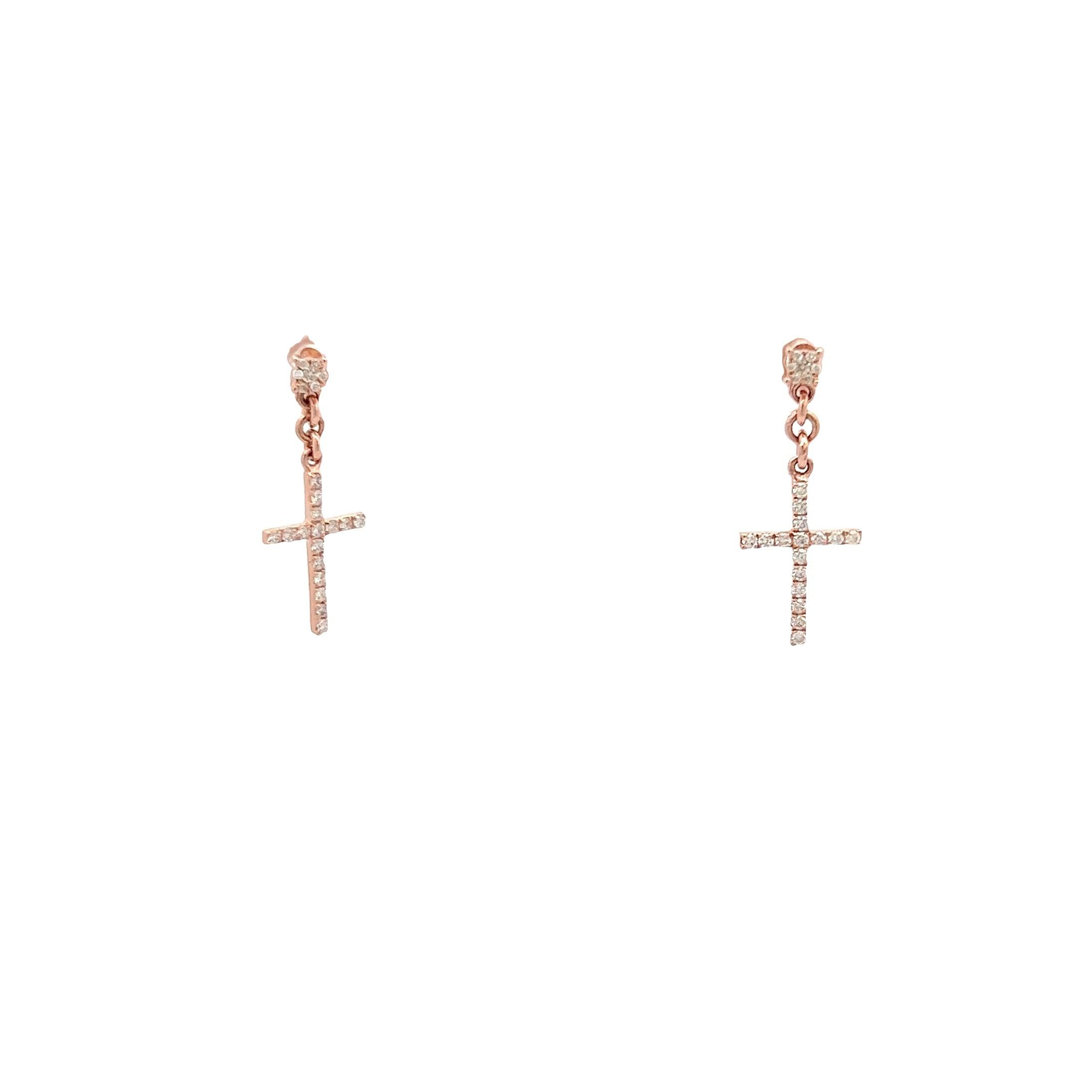 ER3762R $2.990.00 14KR 0.25CTW DIAMOND DANGLING CROSS EARRINGS - ON CLUSTER STUDS adian.ER3762R $2,990.00 14KR 0.26CTW DIAMOND DANGLING CROSS EARRINGS - ON CLUSTER STUDS__2024-04-11-13-56-50.jpg