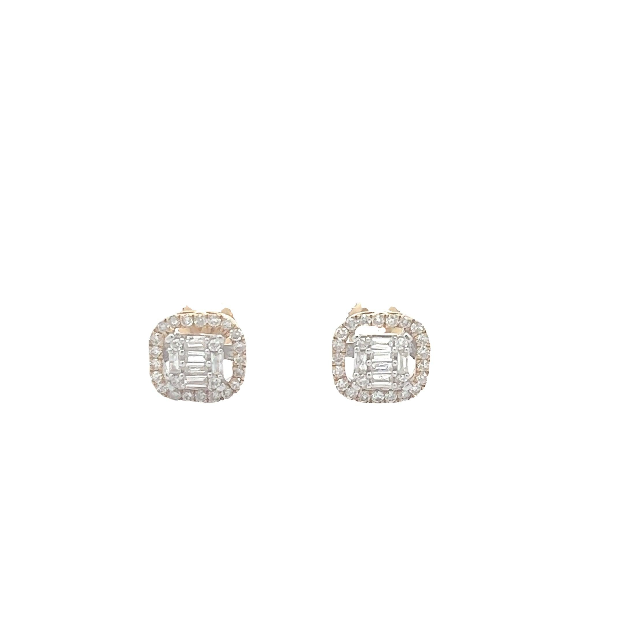 ER3873Y $5,250.00 14KY 0.65CT BAGUETTE CLUSTER DIAMOND STUD EARRINGS WROUND DIA DORDER.__2024-04-18-15-37-06.jpg