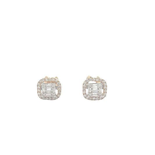 ER3873Y $5,250.00 14KY 0.65CT BAGUETTE CLUSTER DIAMOND STUD EARRINGS WROUND DIA DORDER.__2024-04-18-15-37-06.jpg