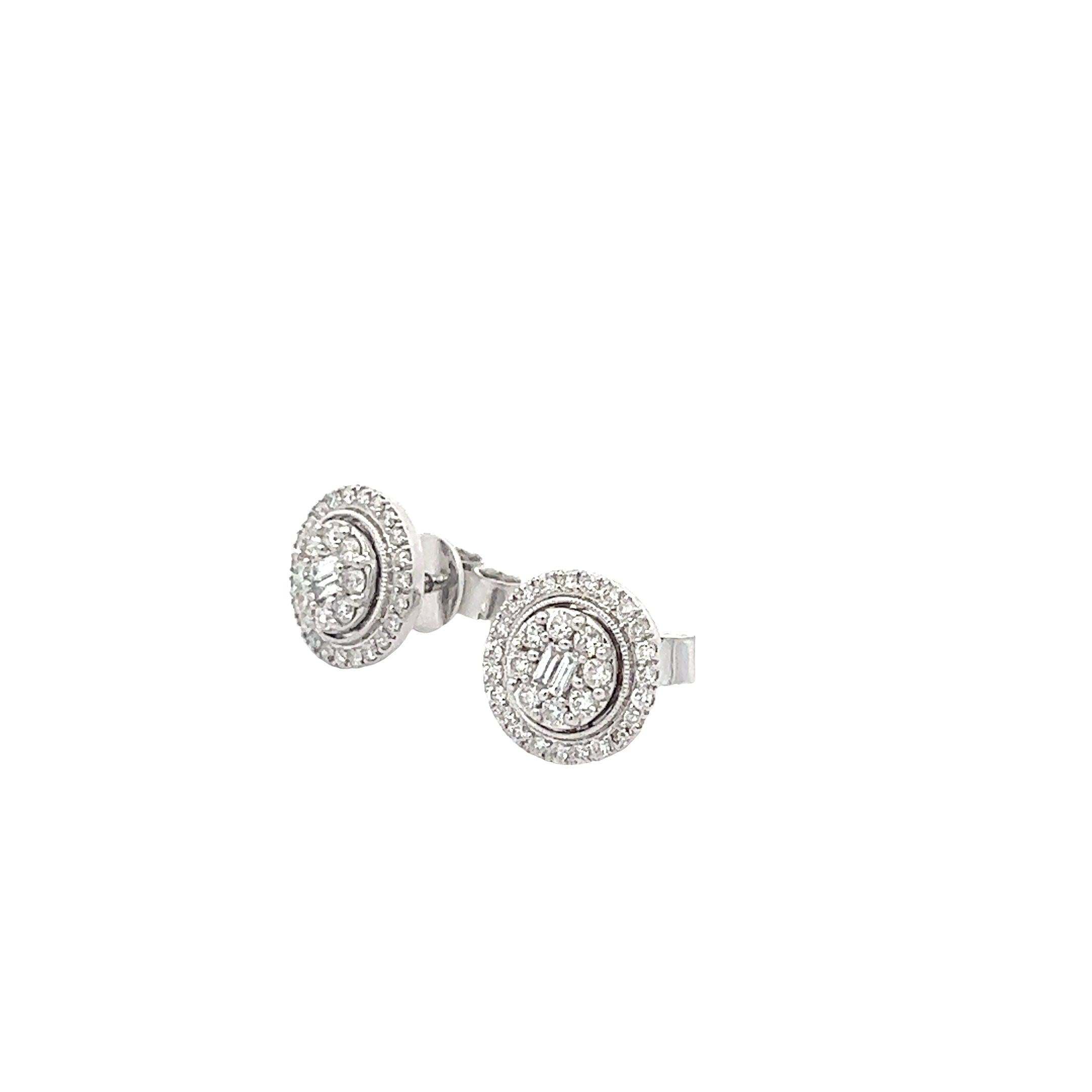 ER3907W $5,750.00 144W 0.50CTW BAGUETTE DIAMOND ROUND CLUSTER EARRINGS - SINGLE ROW BORDER - BG CENTER__2024-04-18-11-40-23-2.jpg