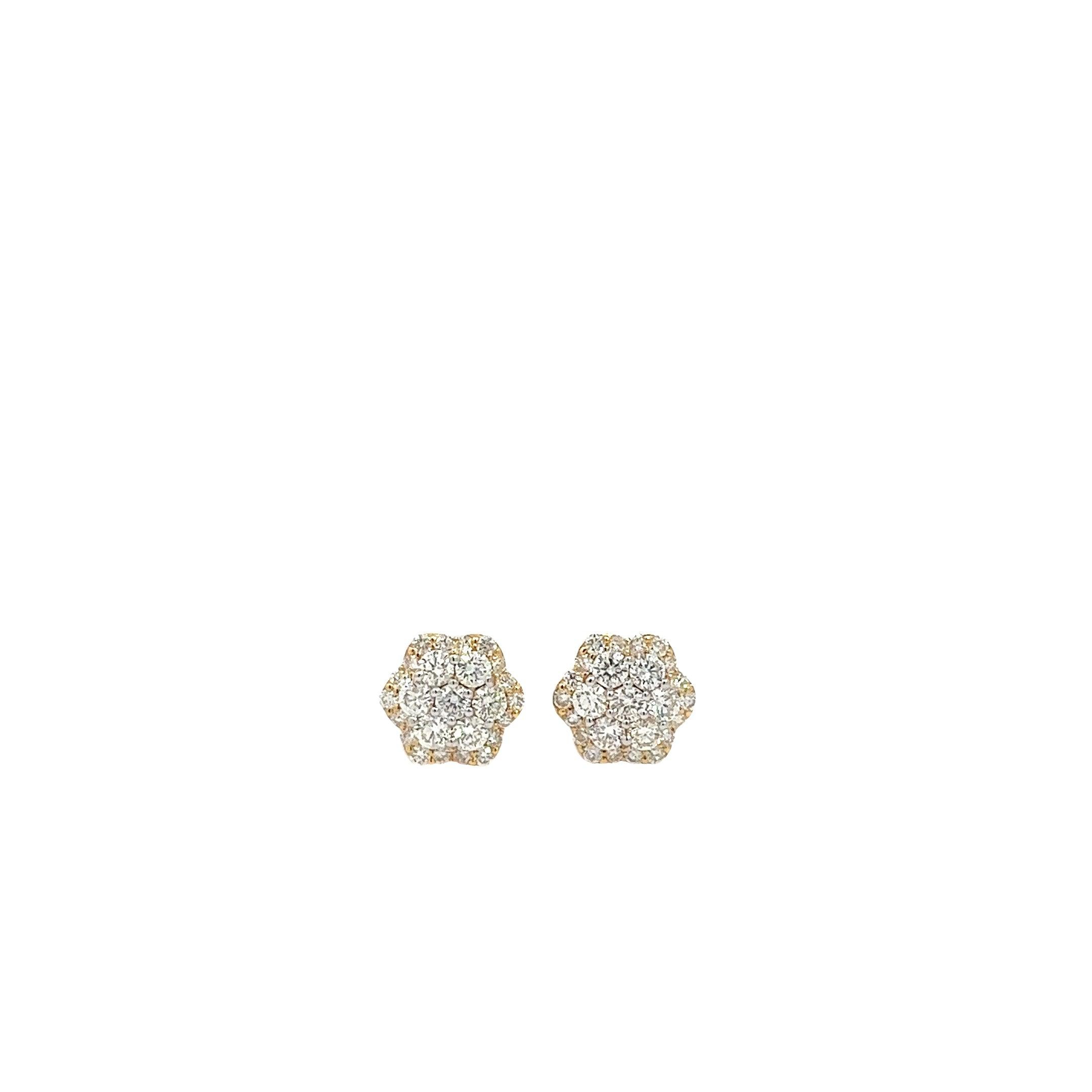 FL4164Y $16,500.00 14KY 2.00CTW DIAMOND FLOWER EARRINGS WITH SINGLE ROW BORDERFL4164Y $16,500.00 14KY 2.00CTW DIAMOND FLOWER EARRINGS WITH SINGLE ROW BOrDER aGas__2024-04-18-10-17-05.jpg