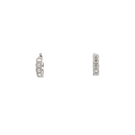 HEO340W $12,990.00 1120E18 TAL D DIAMAOND TE MUGGIEHE0240W $12,990.00 14KW 1.20CTW EMERALD DIAMOND 5-STONE HUGGIE HOOP EARRINGS MILLGRAIN BORDER aG:a0__2024-04-11-13-16-12.jpg