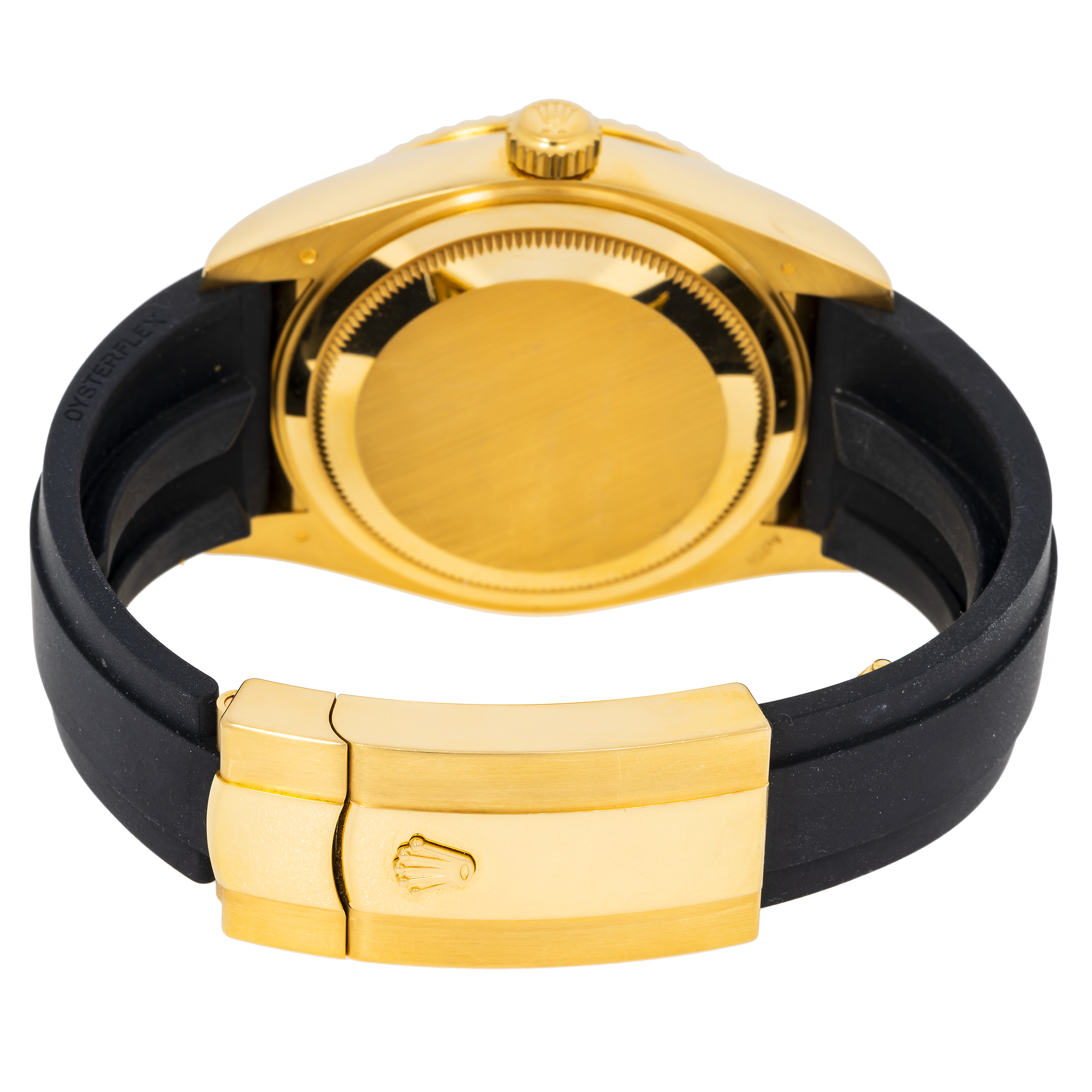 Rolex Sky-Dweller 336238 Yellow Gold Index Dial And Bezel With Black Oysterflex Bracelet