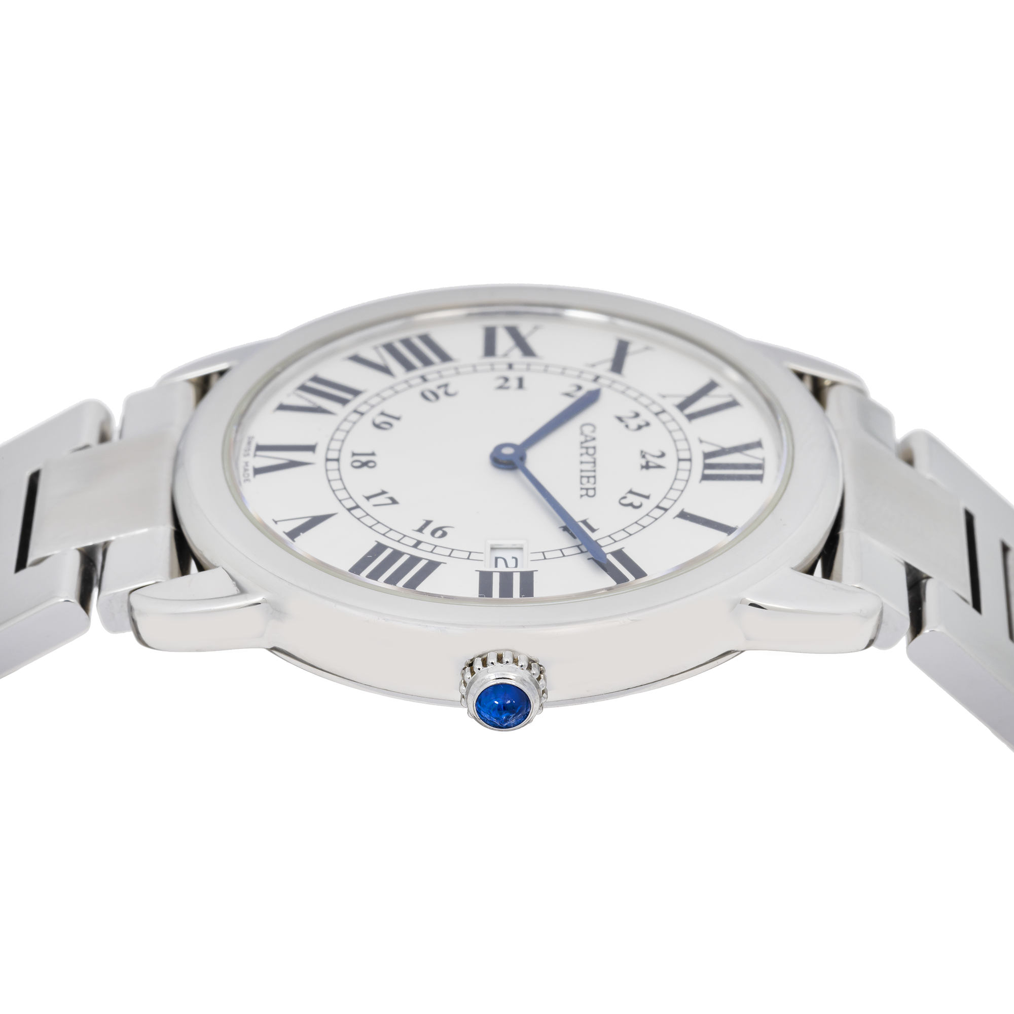 RONDE MUST DE CARTIER MEN’S WATCH 40 MM CA200095 WITH STAINLESS STEEL BRACELET