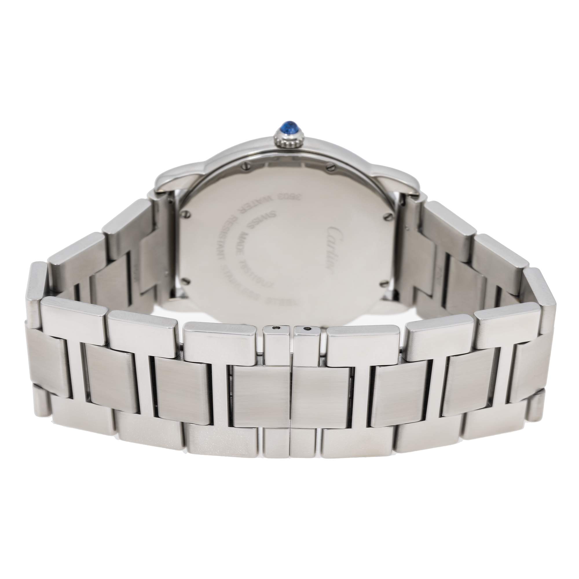 RONDE MUST DE CARTIER MEN’S WATCH 40 MM CA200095 WITH STAINLESS STEEL BRACELET