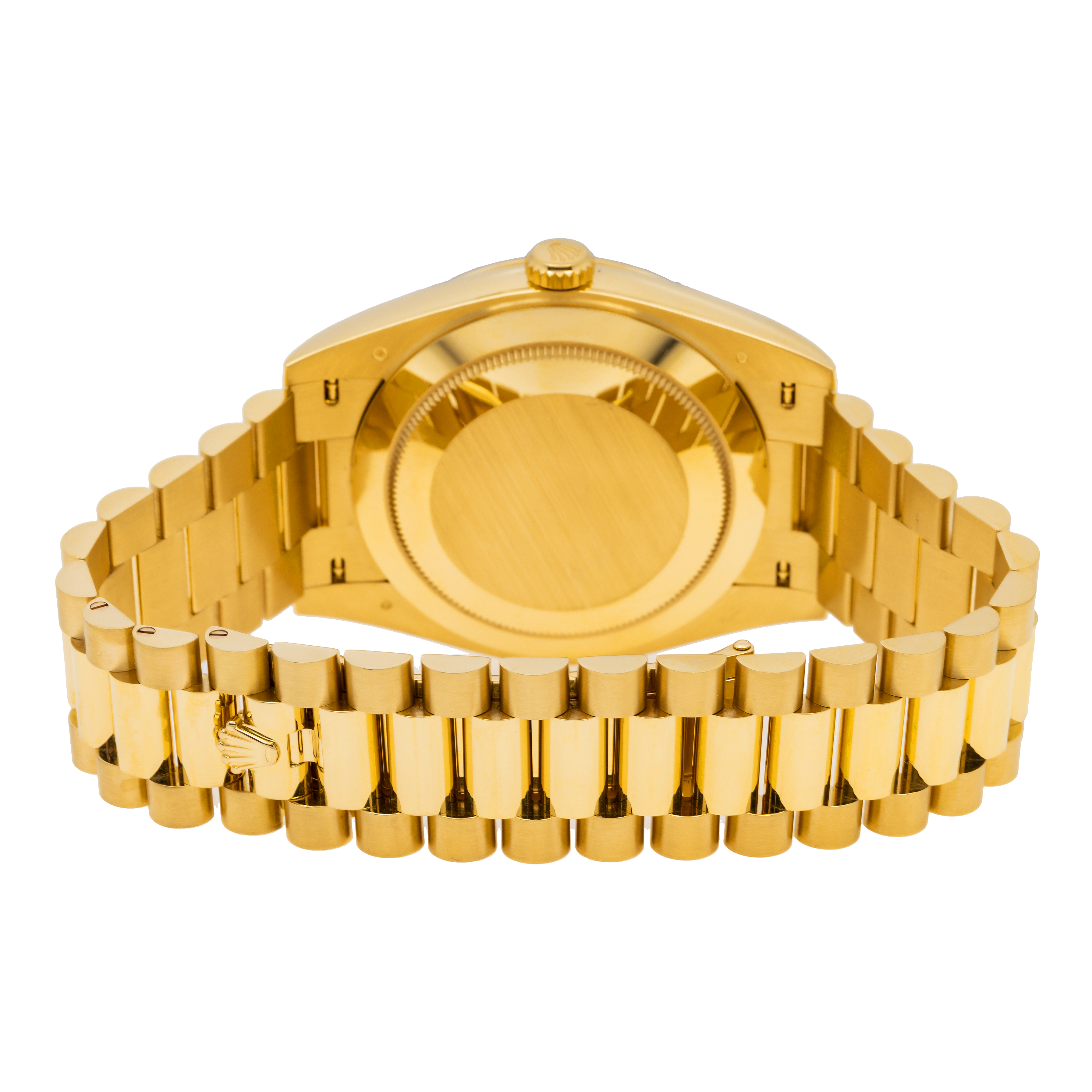 Rolex Day-Date 228238 40MM Green Roman Dial And Fluted Bezel With Yellow Gold Presidential Bracelet