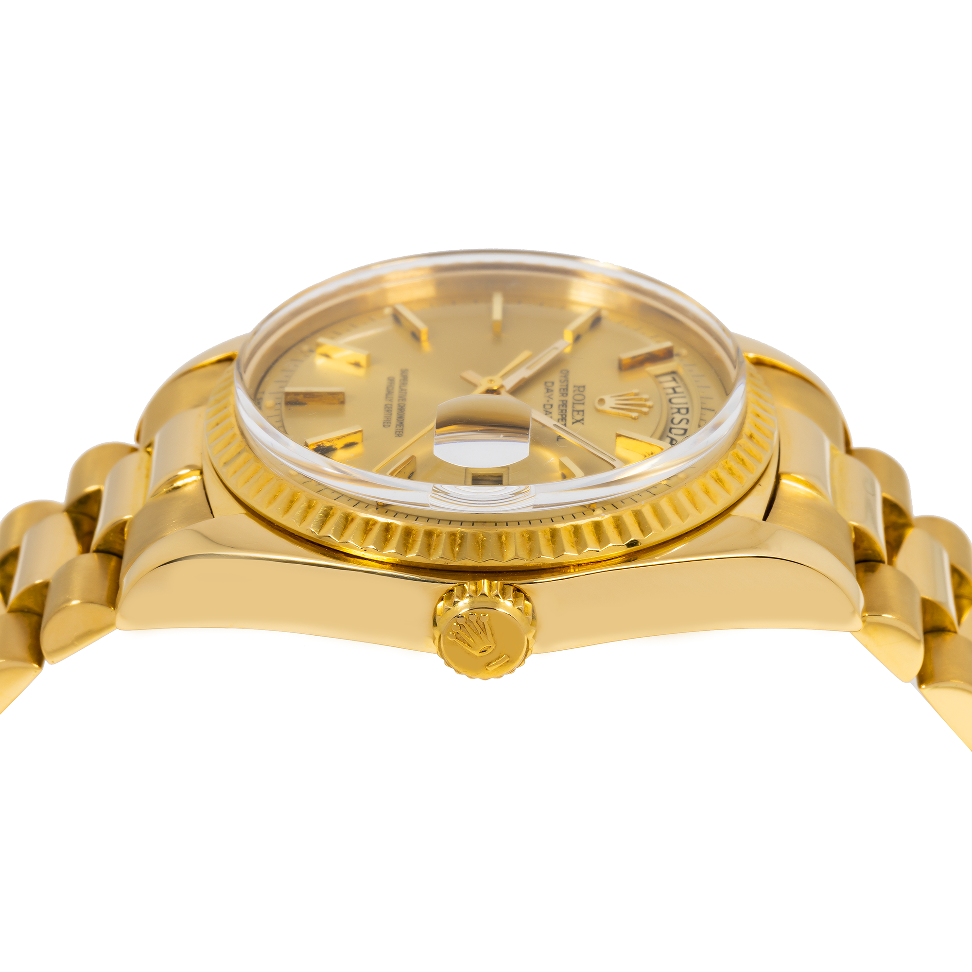 Rolex Day-Date 1803 36MM Champagne Dial With President Yellow Gold Bracelet