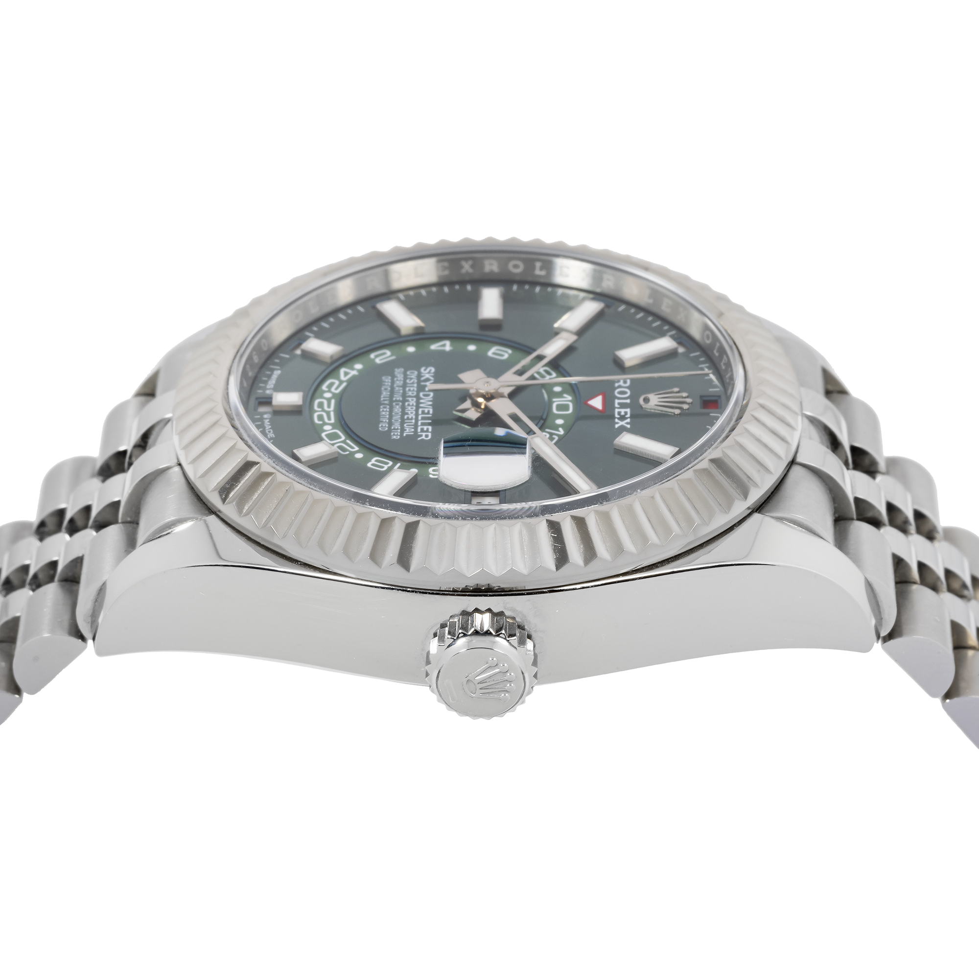 Rolex Sky-Dweller 336934 42MM Green Dial With Stainless Steel Jubilee Bracelet